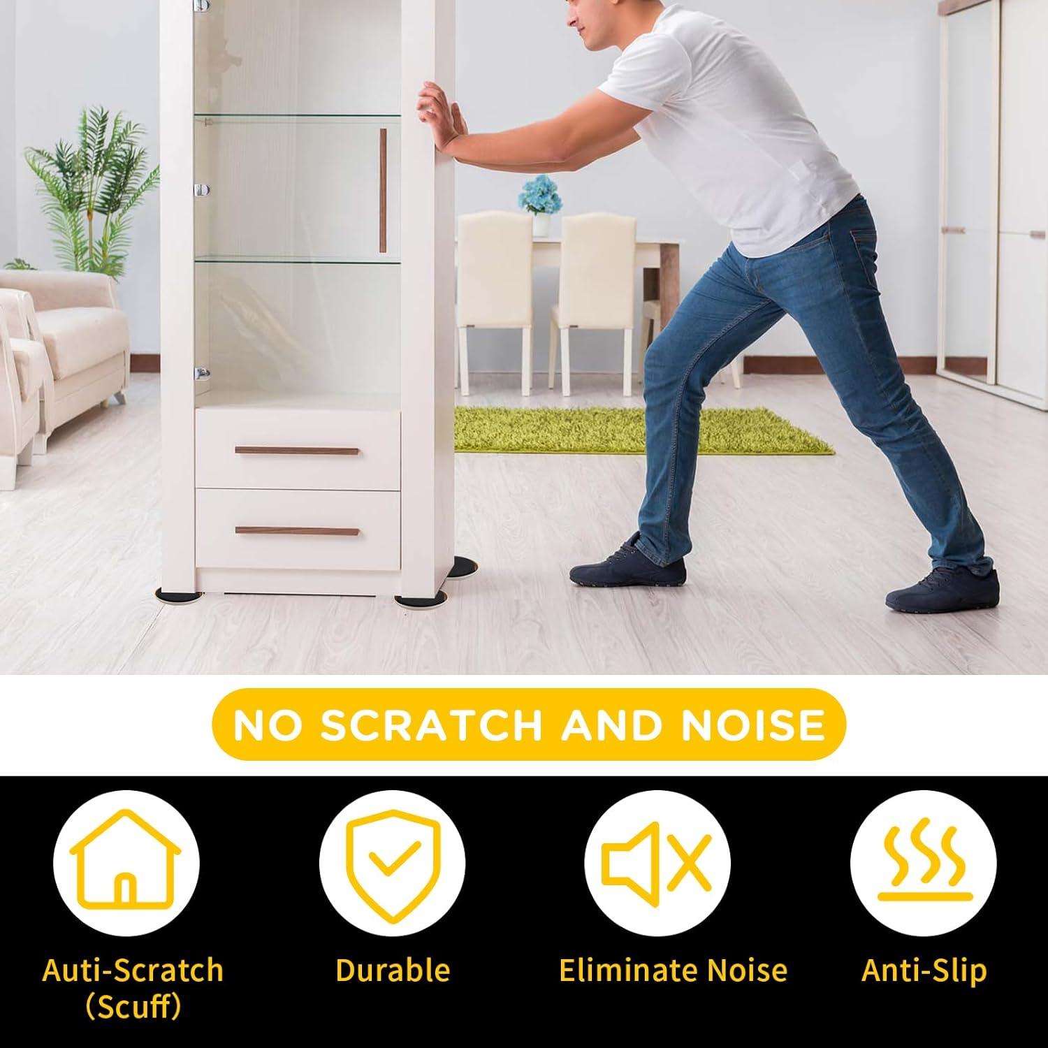 Deslizadores de Muebles 16pcs nuevo espacio 8.9 cm para Alfombra