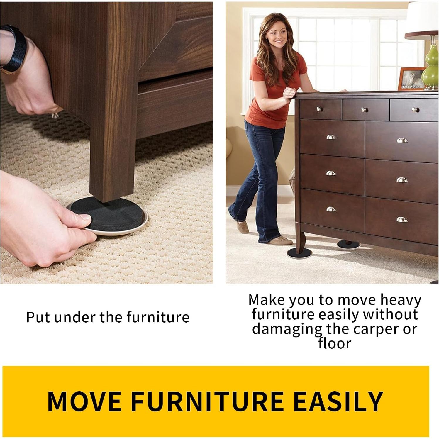 Deslizadores de Muebles 16pcs nuevo espacio 8.9 cm para Alfombra