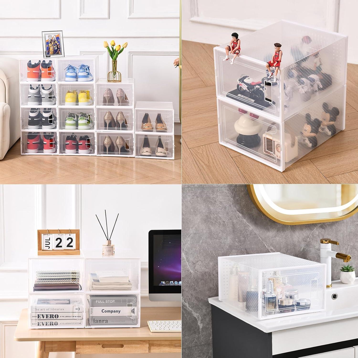 Cajas de Almacenamiento para Zapatos Trdongxu 12 Unidades Apilables