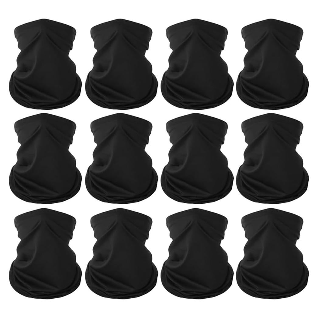 6 Piezas Gaiter Facial UV Transpirable para Hombres y Mujeres