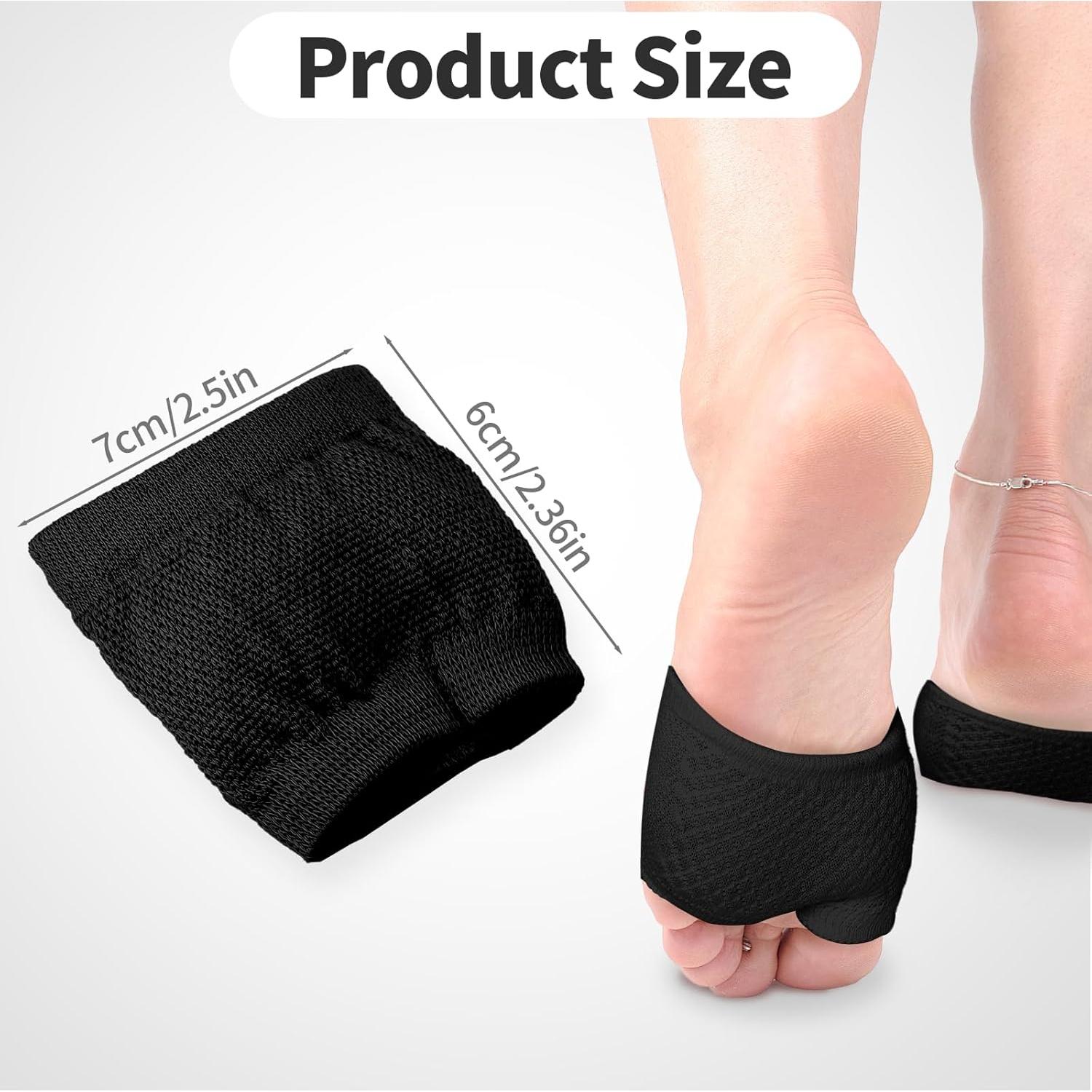 Medias Abiertas para Mulas de Mujeres - 5 Pares Algodón Antideslizantes