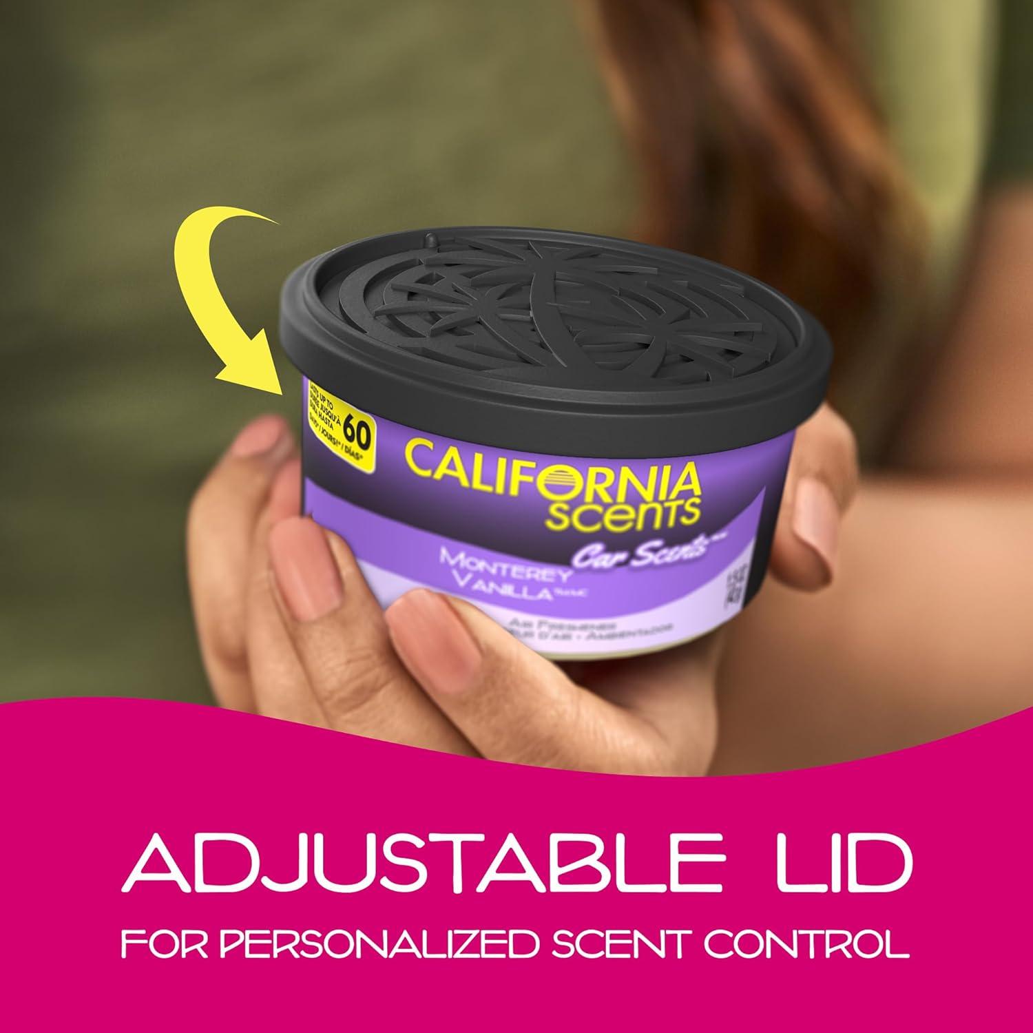 Ambientador en lata California Scents, set 12 aromas variados, 42.5 g