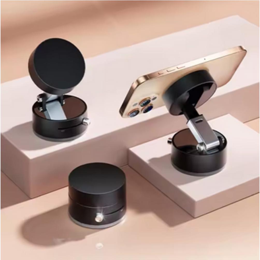 Soporte para Teléfono Móvil Succión Magnética Plegable Negro