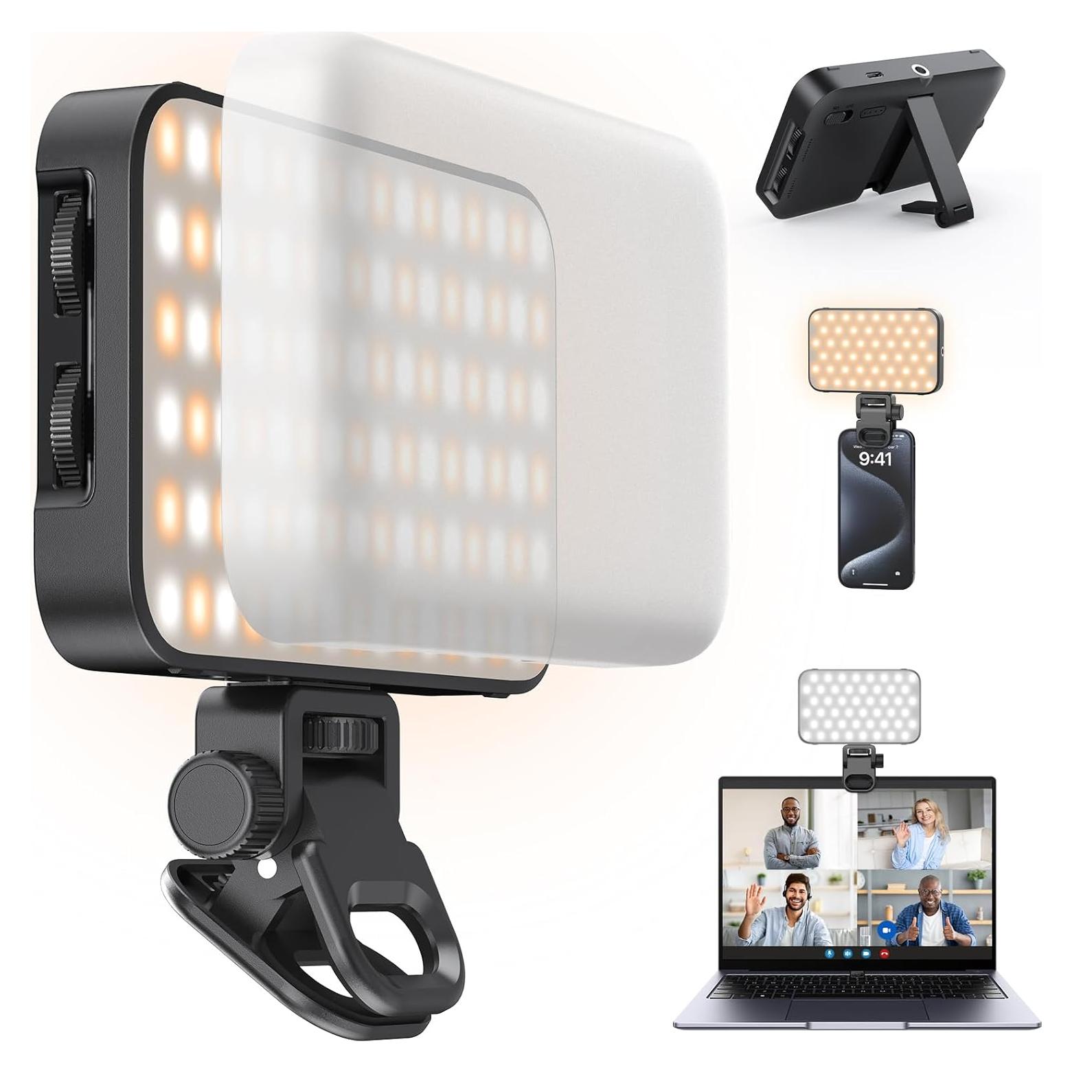 Luz de Selfie ANXRE AL96 con Difusor y Soporte Ajustable