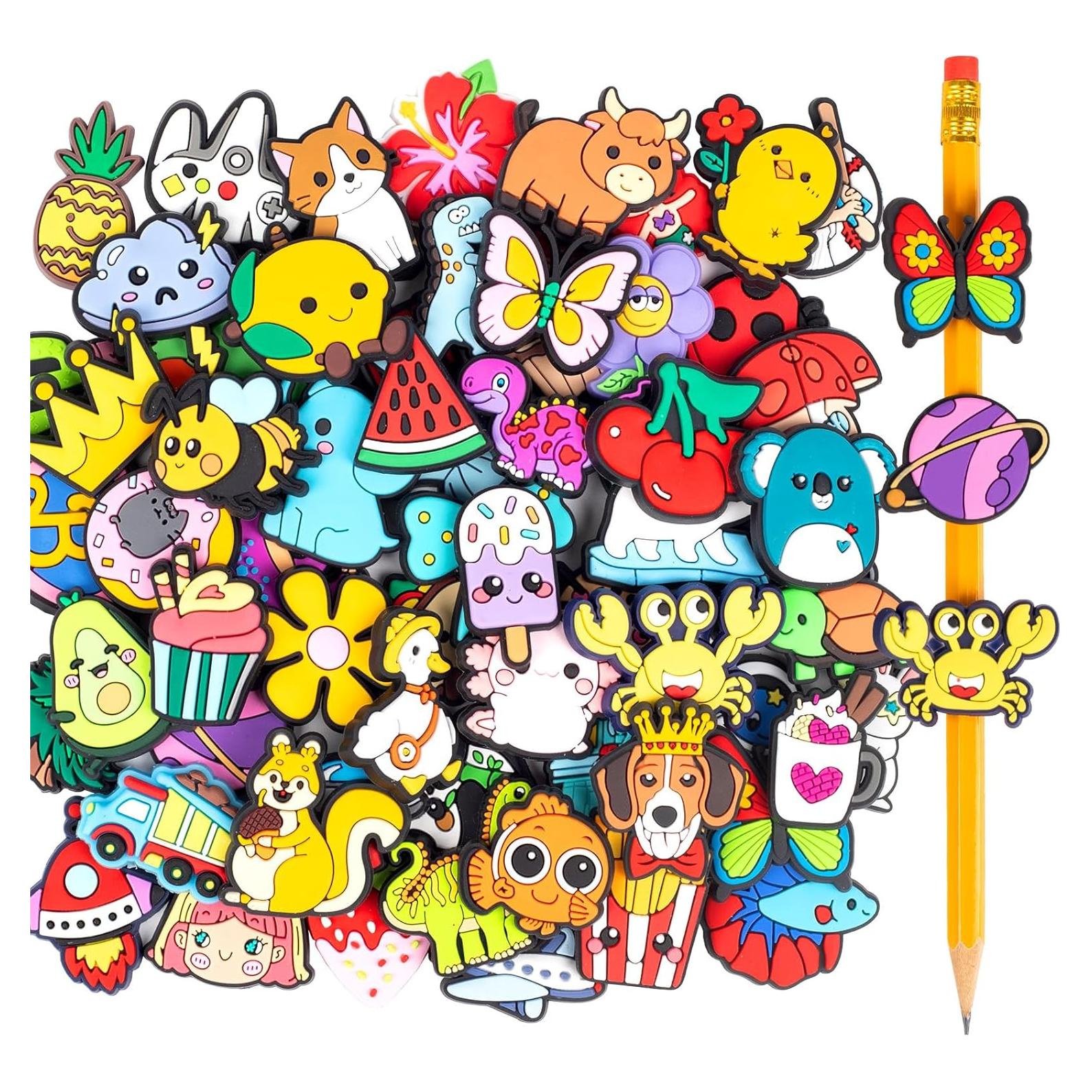 Toppers de Lápiz Sanglow, Paquete de 50 Animales y Dinosaurios