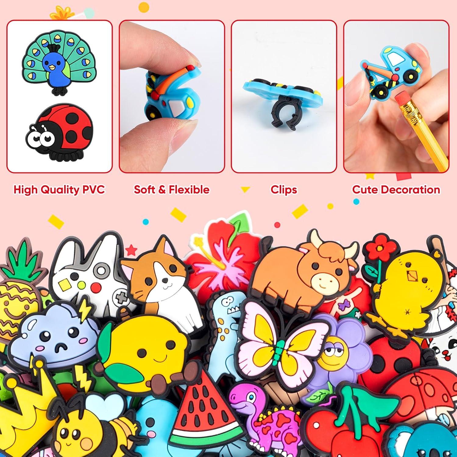 Toppers de Lápiz Sanglow, Paquete de 50 Animales y Dinosaurios