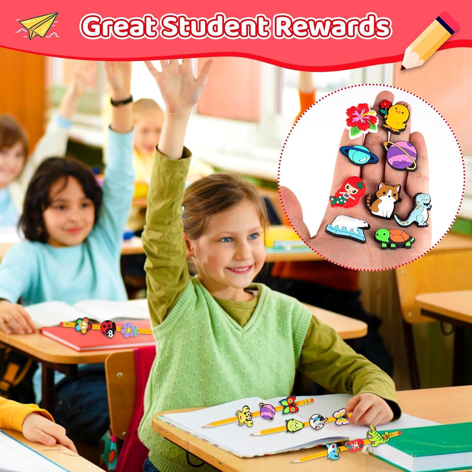 Toppers de Lápiz Sanglow, Paquete de 50 Animales y Dinosaurios