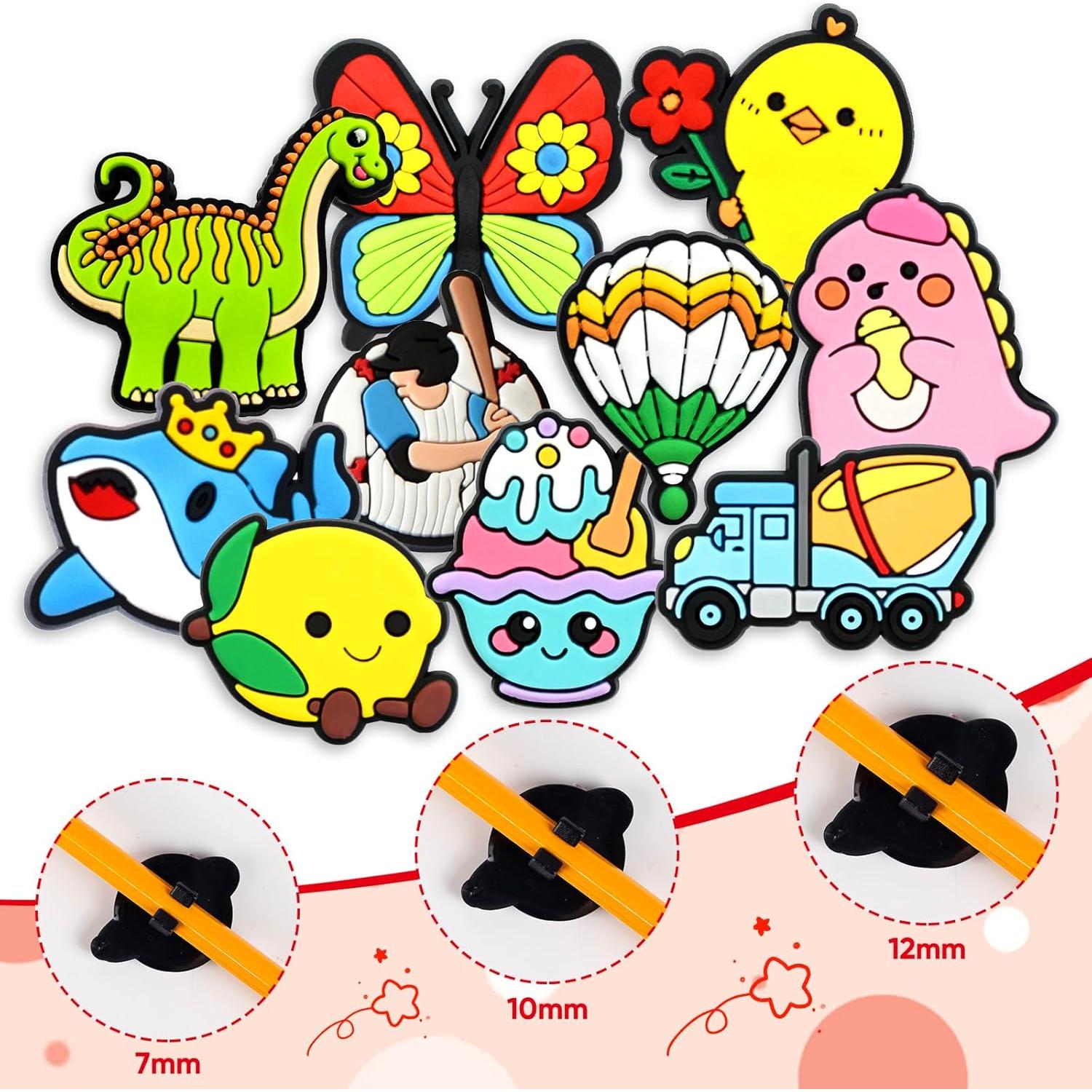 Toppers de Lápiz Sanglow, Paquete de 50 Animales y Dinosaurios