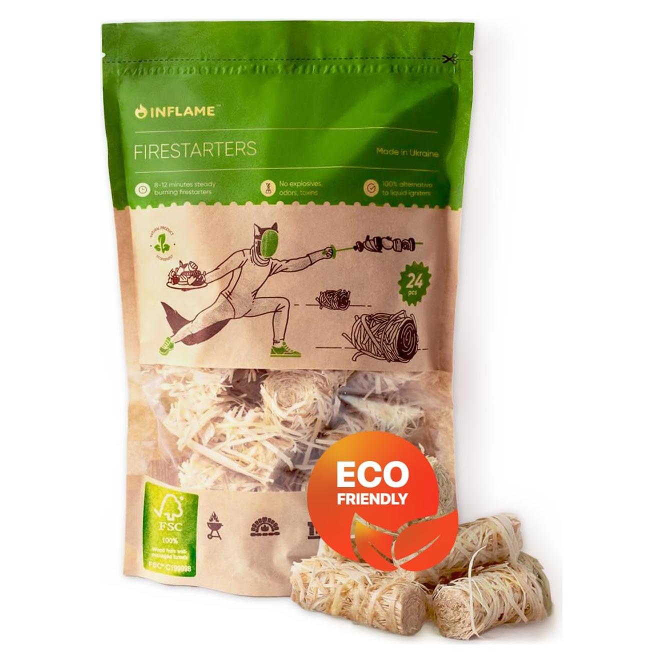 Encendedores de Fuego Inflame - 24 Piezas Impermeables