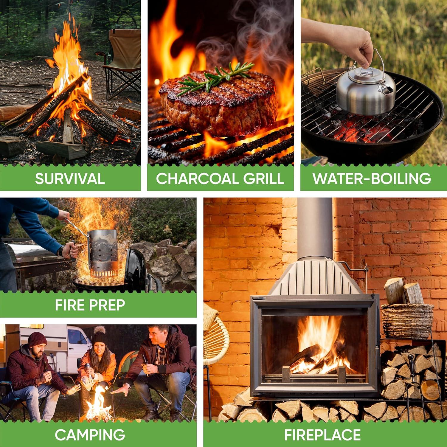 Encendedores de Fuego Inflame - 24 Piezas Impermeables