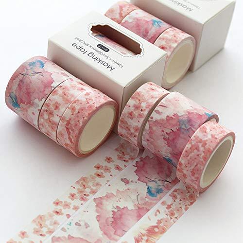 Cinta Washi YUBBAEX 3 Rollos Decorativa 15mm y 30mm