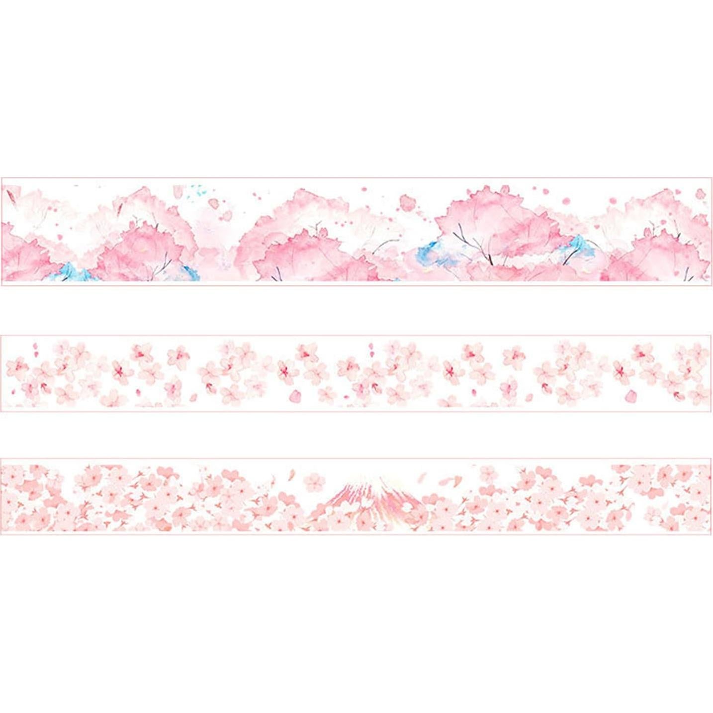 Cinta Washi YUBBAEX 3 Rollos Decorativa 15mm y 30mm