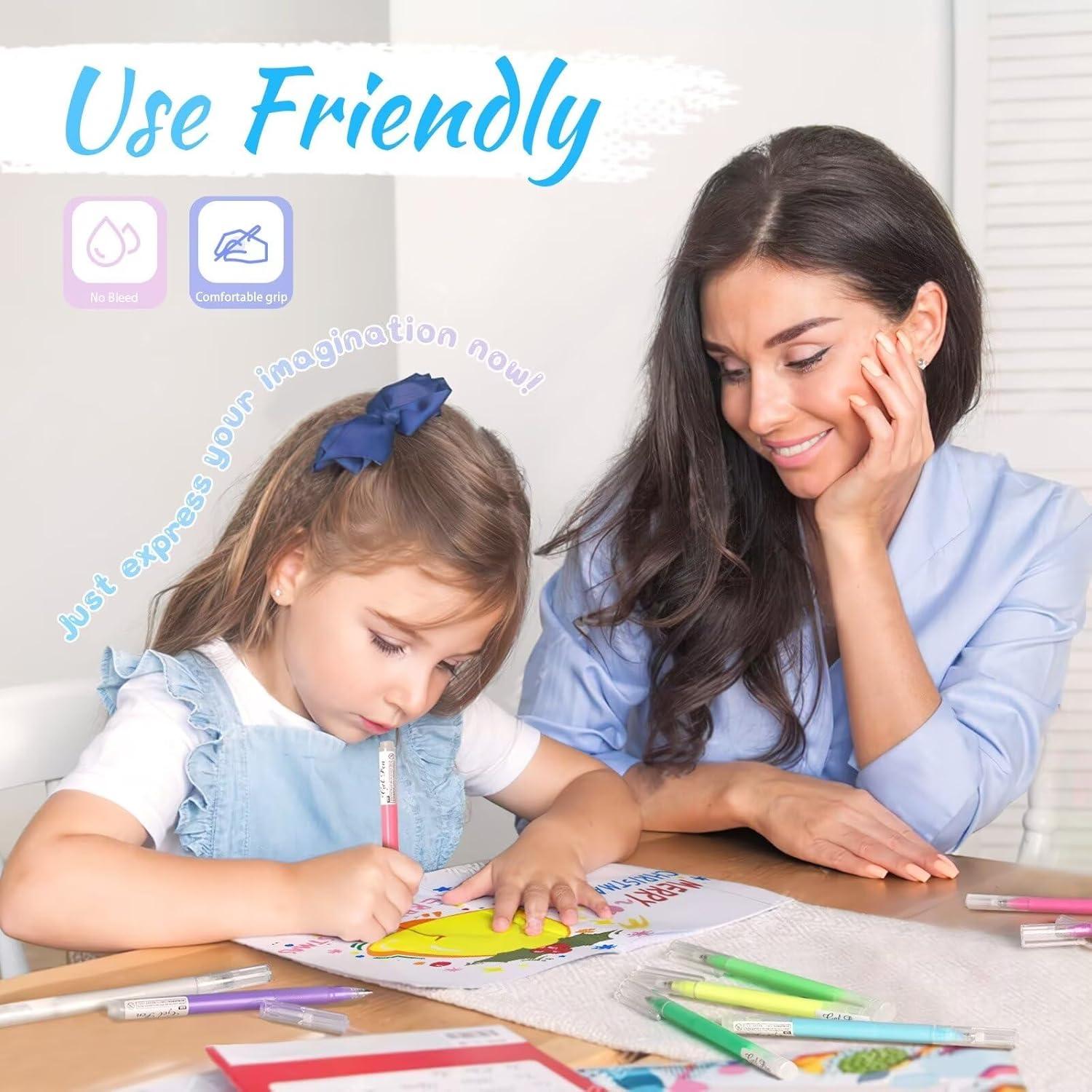 Set de 24 Bolígrafos de Gel Acrílico InkSlick Multicolor