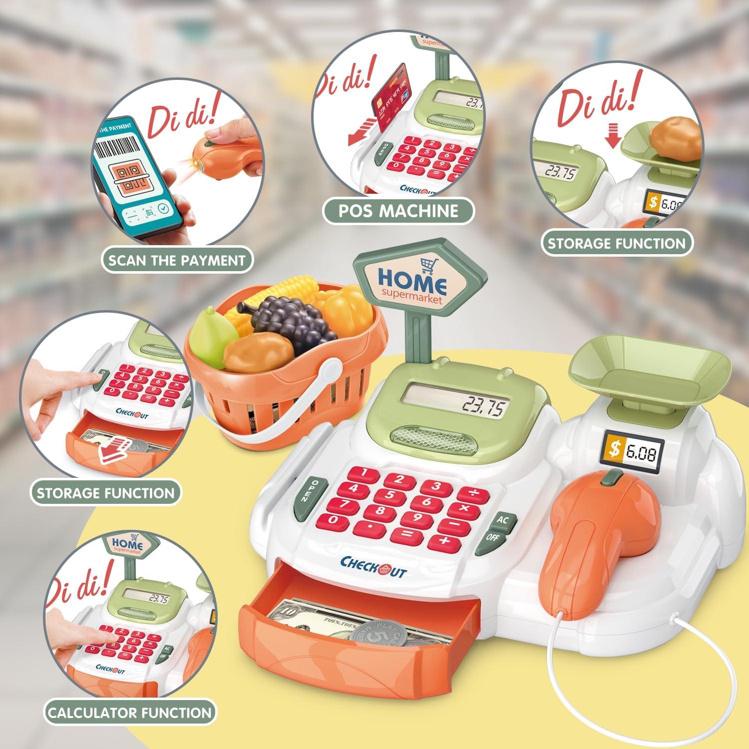 Caja Registradora de Juguete Sotodik con Sonidos y Accesorios