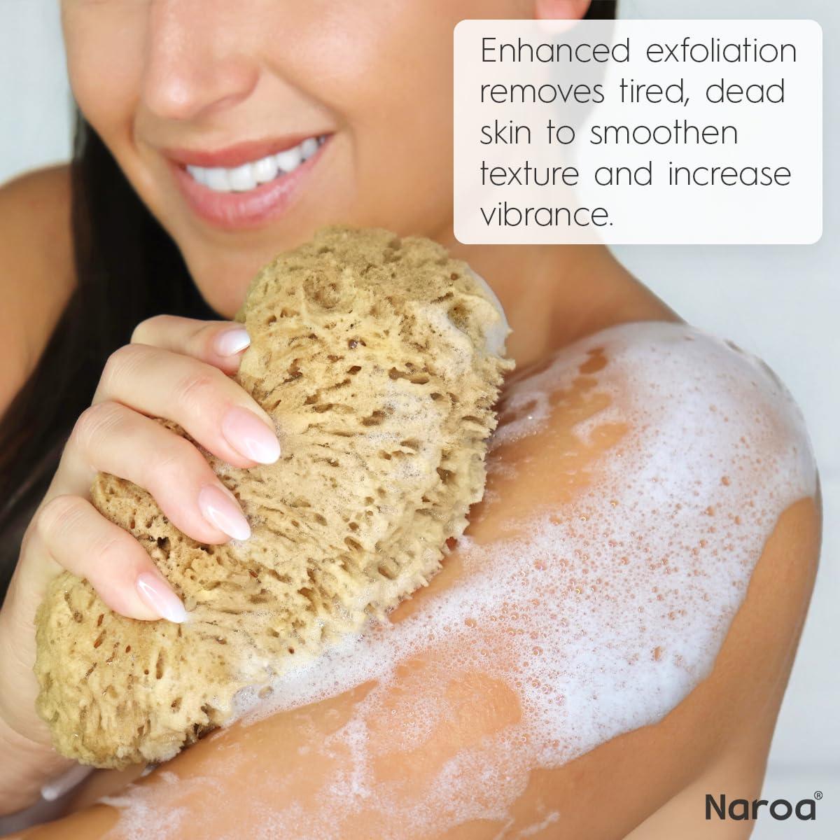 Esponja Natural Exfoliante Naroa Pequeña Sin Plástico