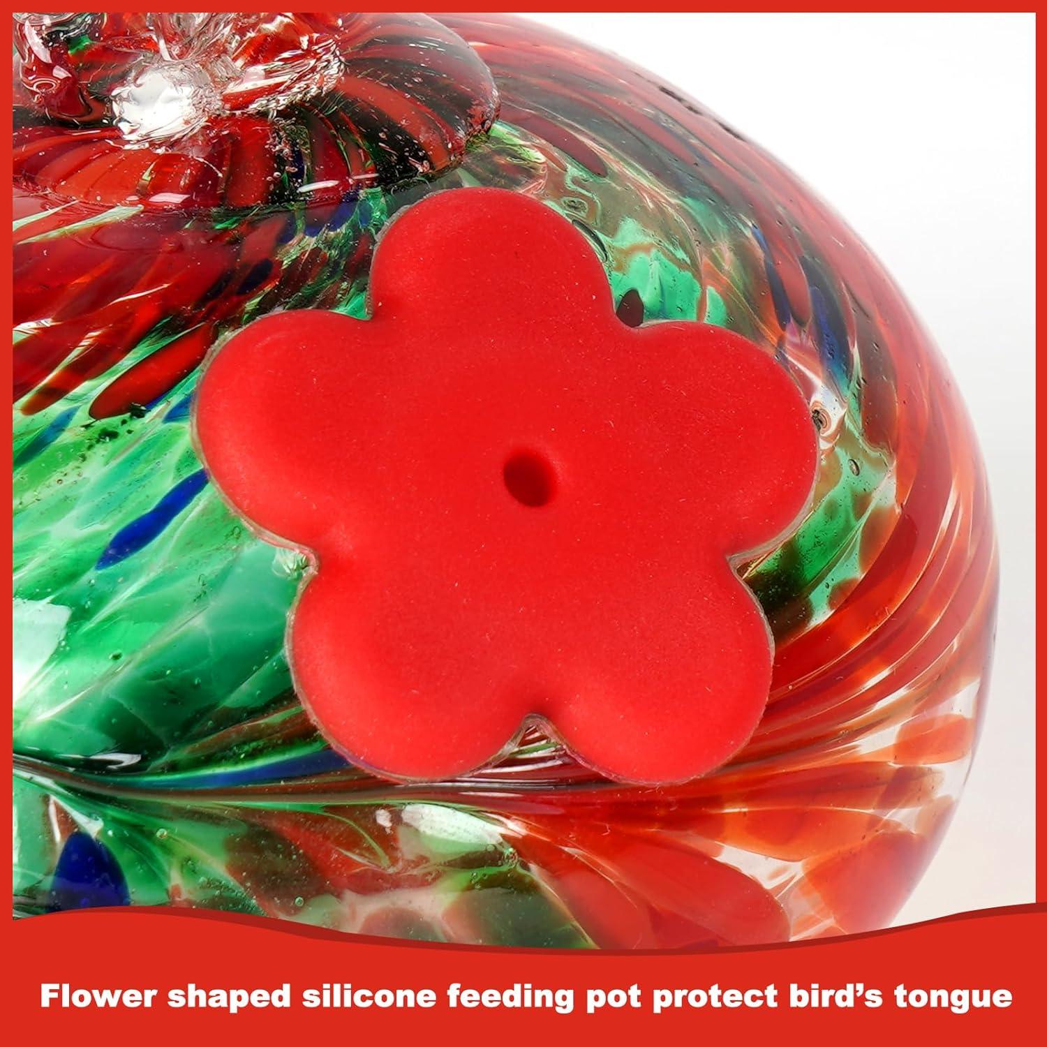 Alimentador de Colibríes Campana de Viento HEADAK LIFE 6 Bolas Rojas