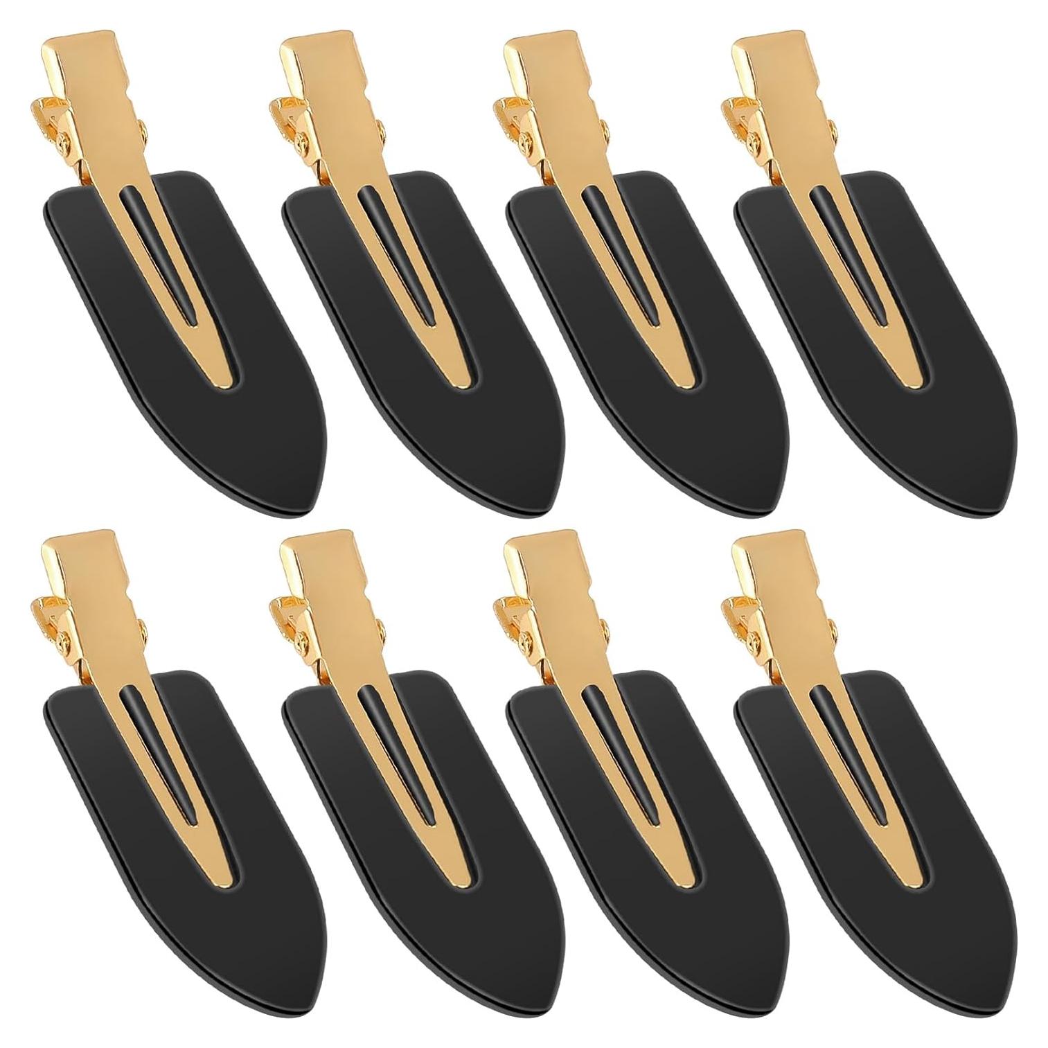 8 Pinzas para el Cabello Sin Marcas PL - Diseño Premium Negro