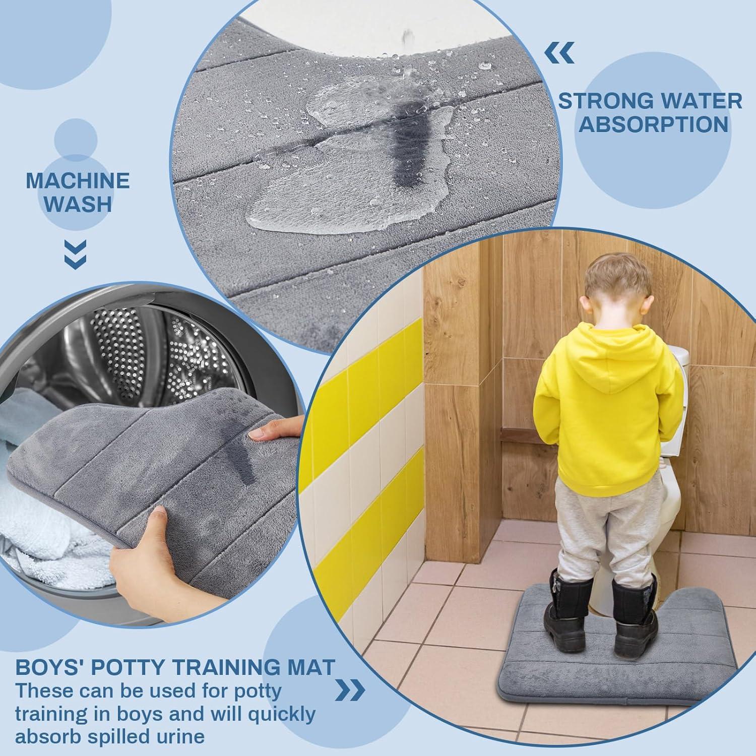 Timgle 6 Alfombrillas de Baño Espuma de Memoria Antideslizantes 40x50cm