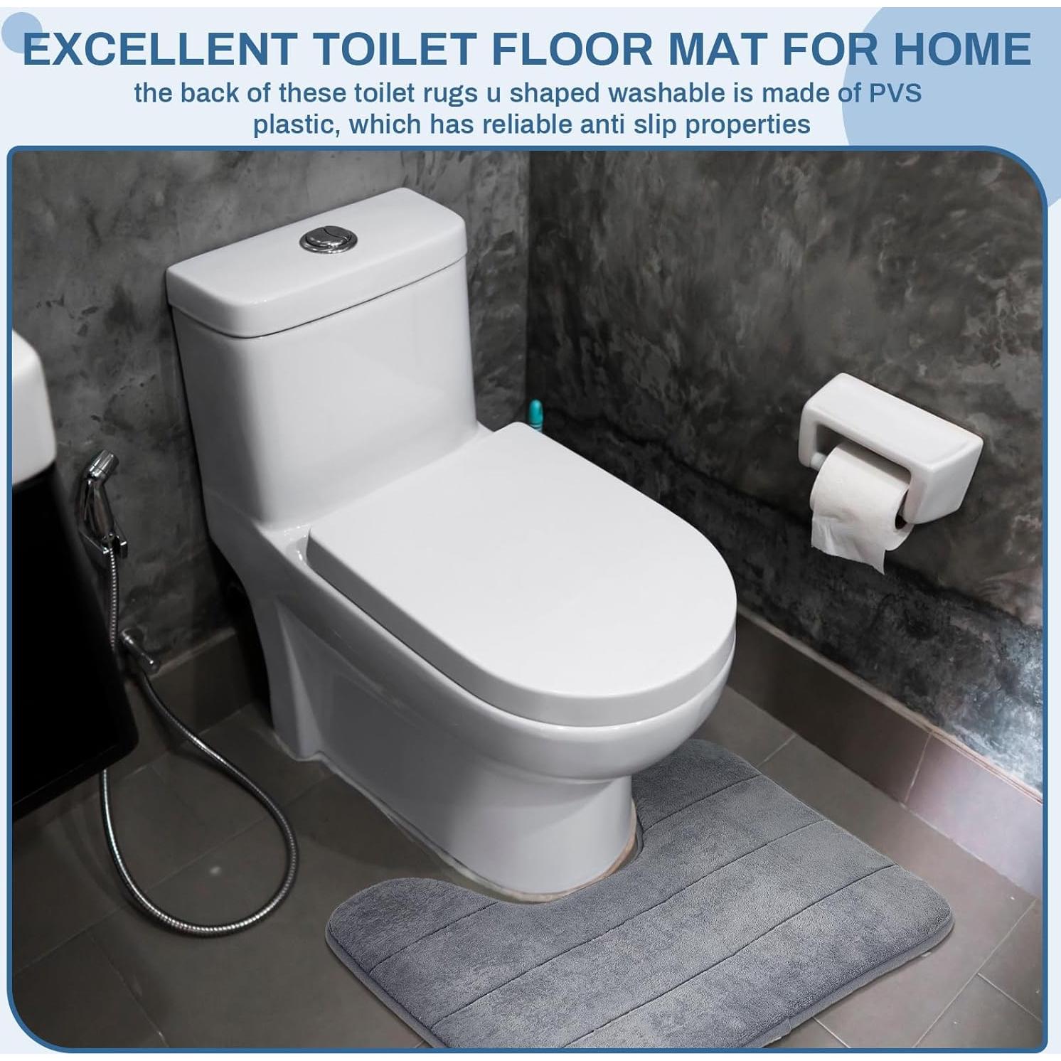 Timgle 6 Alfombrillas de Baño Espuma de Memoria Antideslizantes 40x50cm