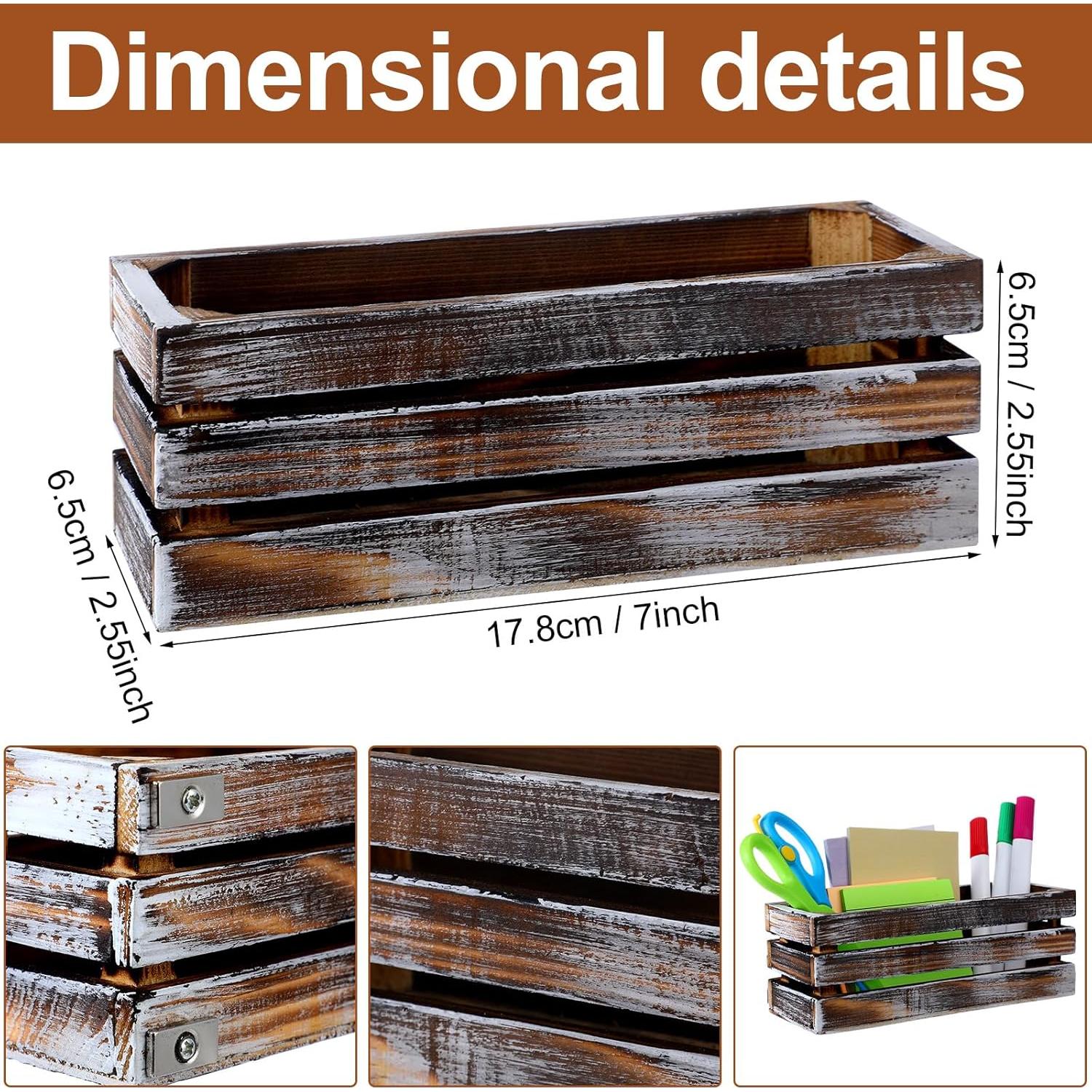 Soporte Magnético para Marcadores de Pizarra Tatuo - 4 Piezas Madera