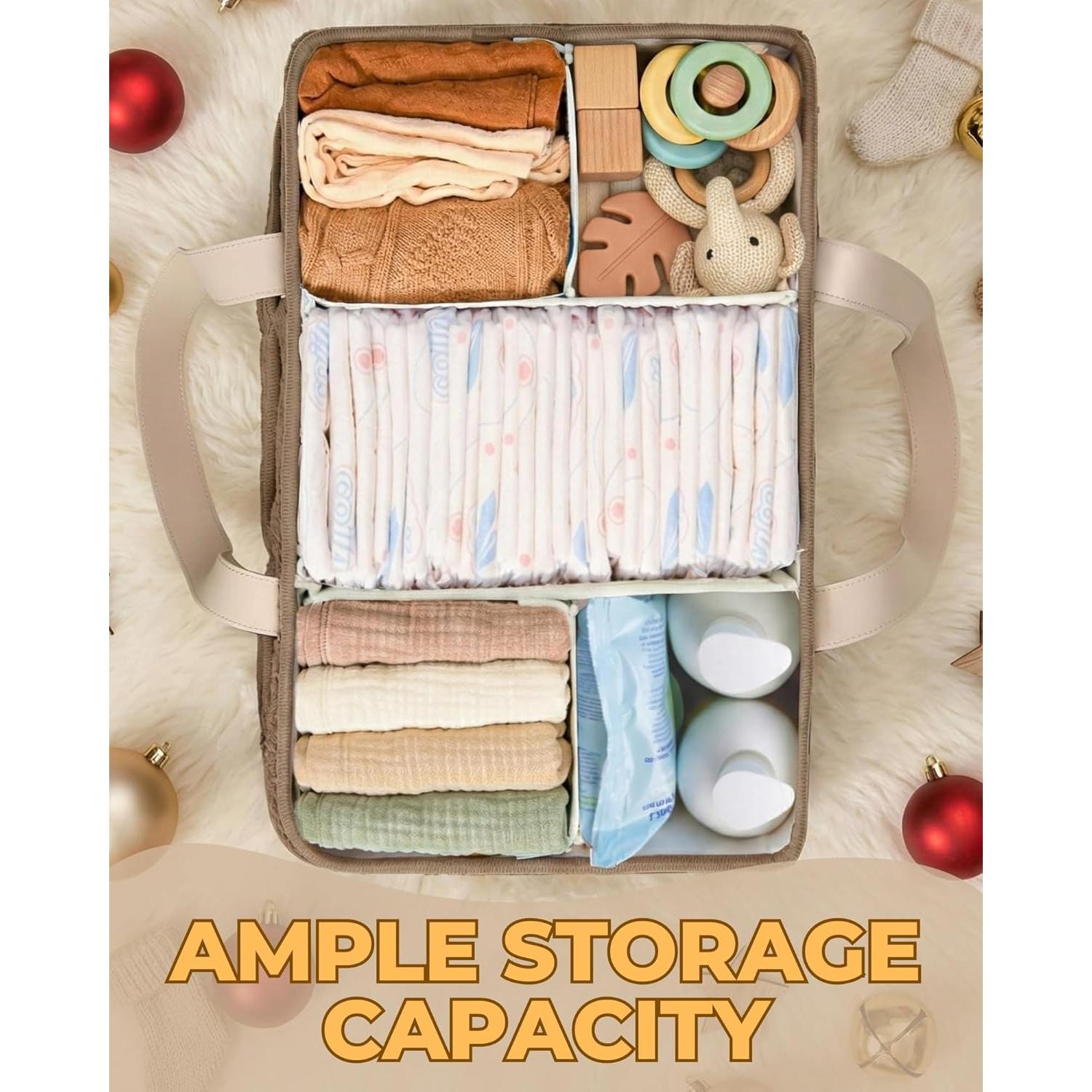 Organizador de Pañales Toodly con Almohadilla Cambiadora Taupe