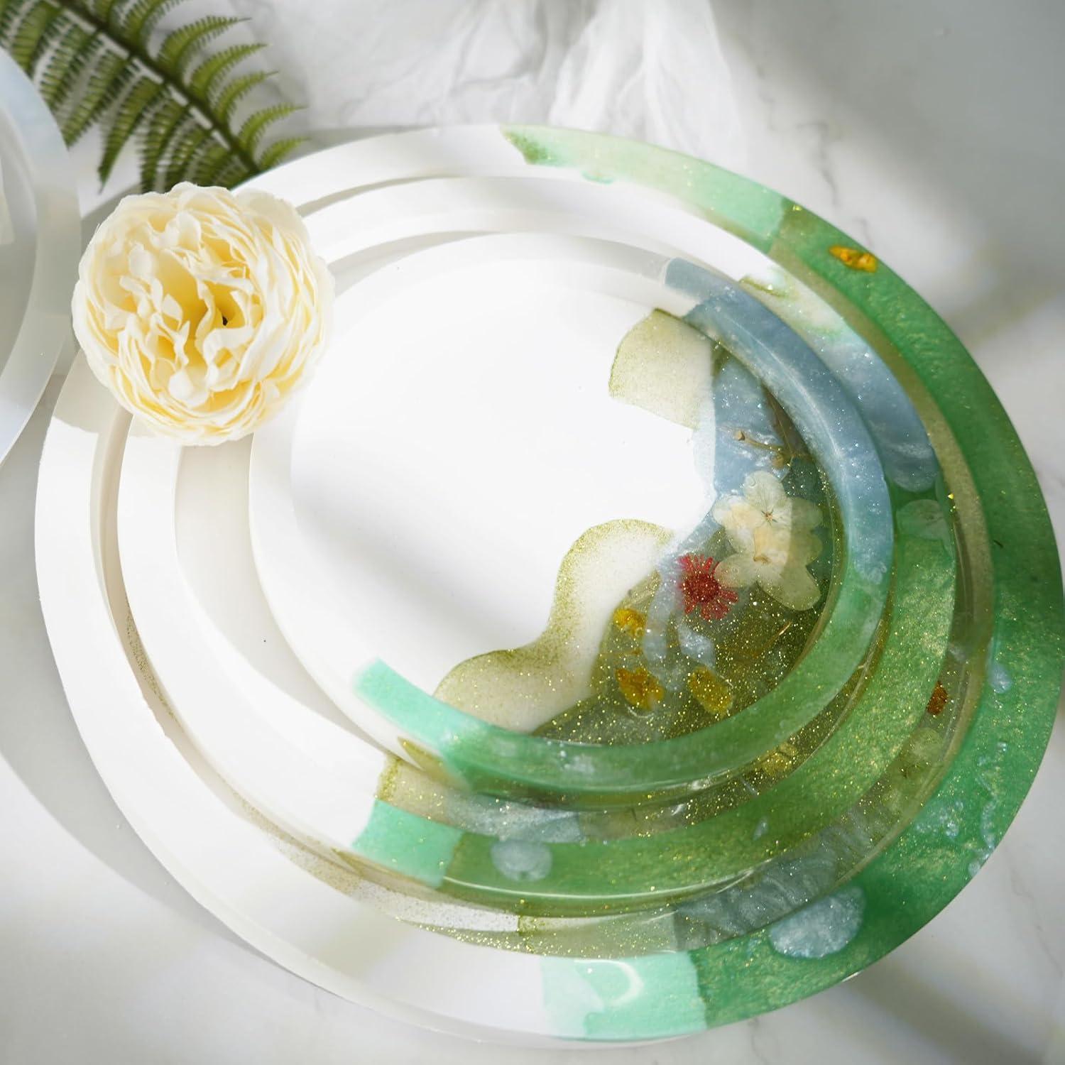 Juego de 3 Moldes de Bandeja Redonda AOEDEO - Silicona 27.94 cm