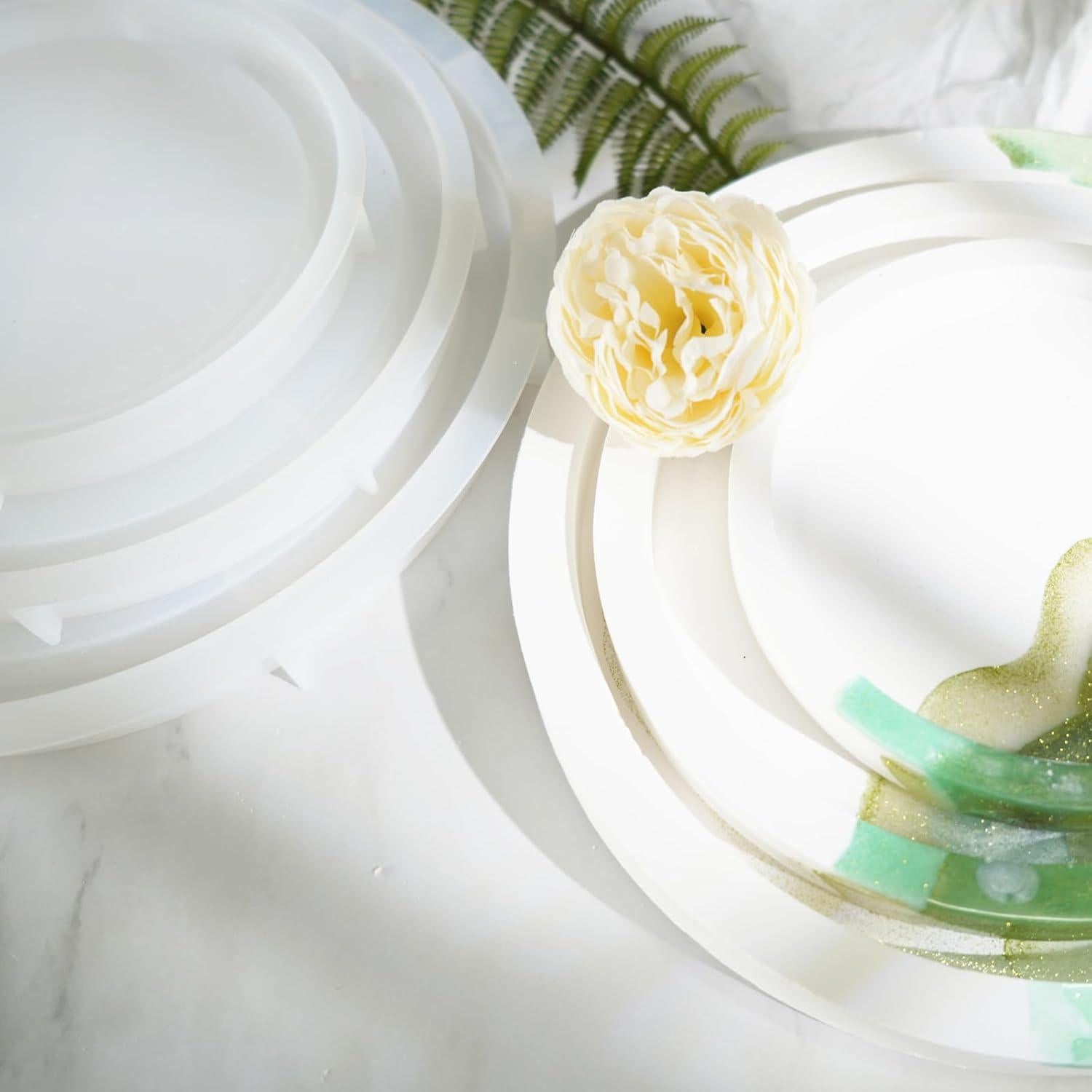 Juego de 3 Moldes de Bandeja Redonda AOEDEO - Silicona 27.94 cm