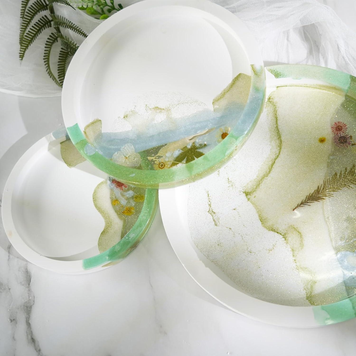 Juego de 3 Moldes de Bandeja Redonda AOEDEO - Silicona 27.94 cm