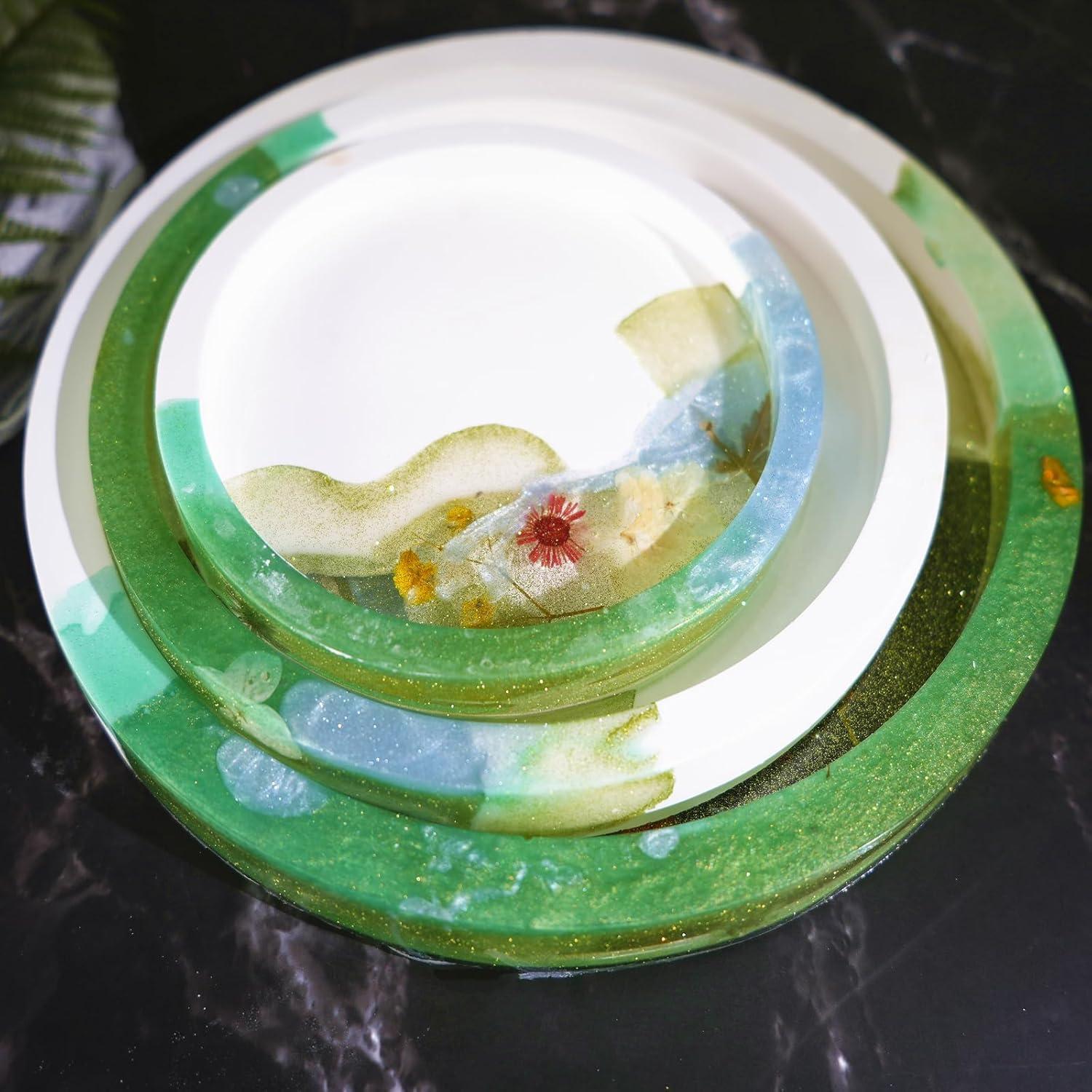 Juego de 3 Moldes de Bandeja Redonda AOEDEO - Silicona 27.94 cm