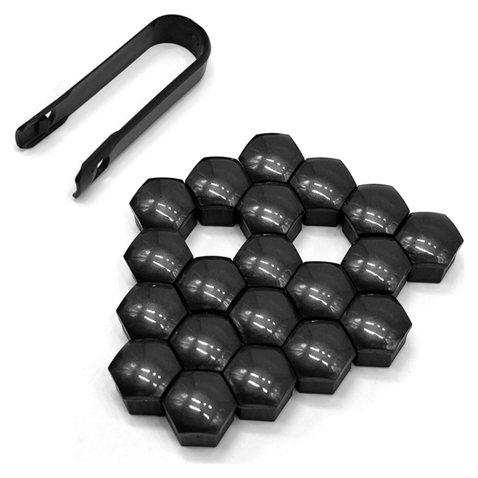 Cubiertas de Tuercas de Rueda KUQUTIDY 17mm Antirrobo 20PCS