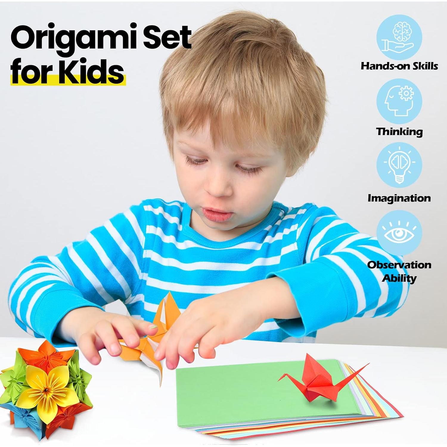 Kit de Papel de Origami Lincia 840 Hojas 15x15 cm Doble Cara