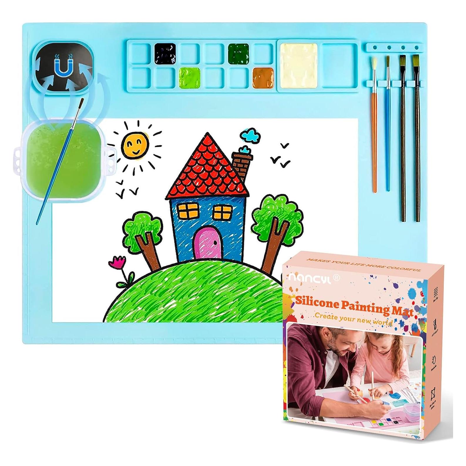 Alfombrilla de Silicona Grande Nancyl con Taza Magnética 50x40cm