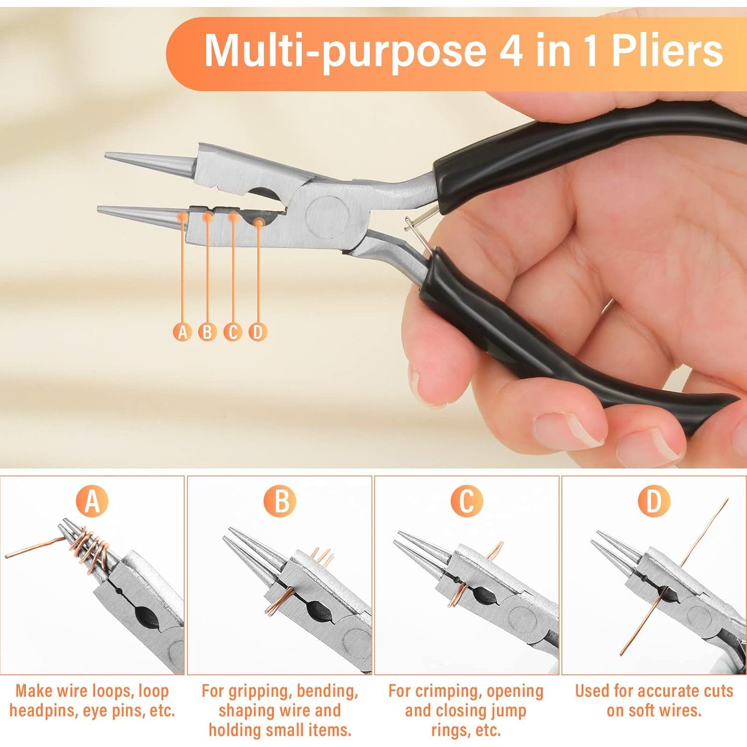 Modacraft Alambre de Cobre 18 Calibres 20 m y Alicates 4 en 1