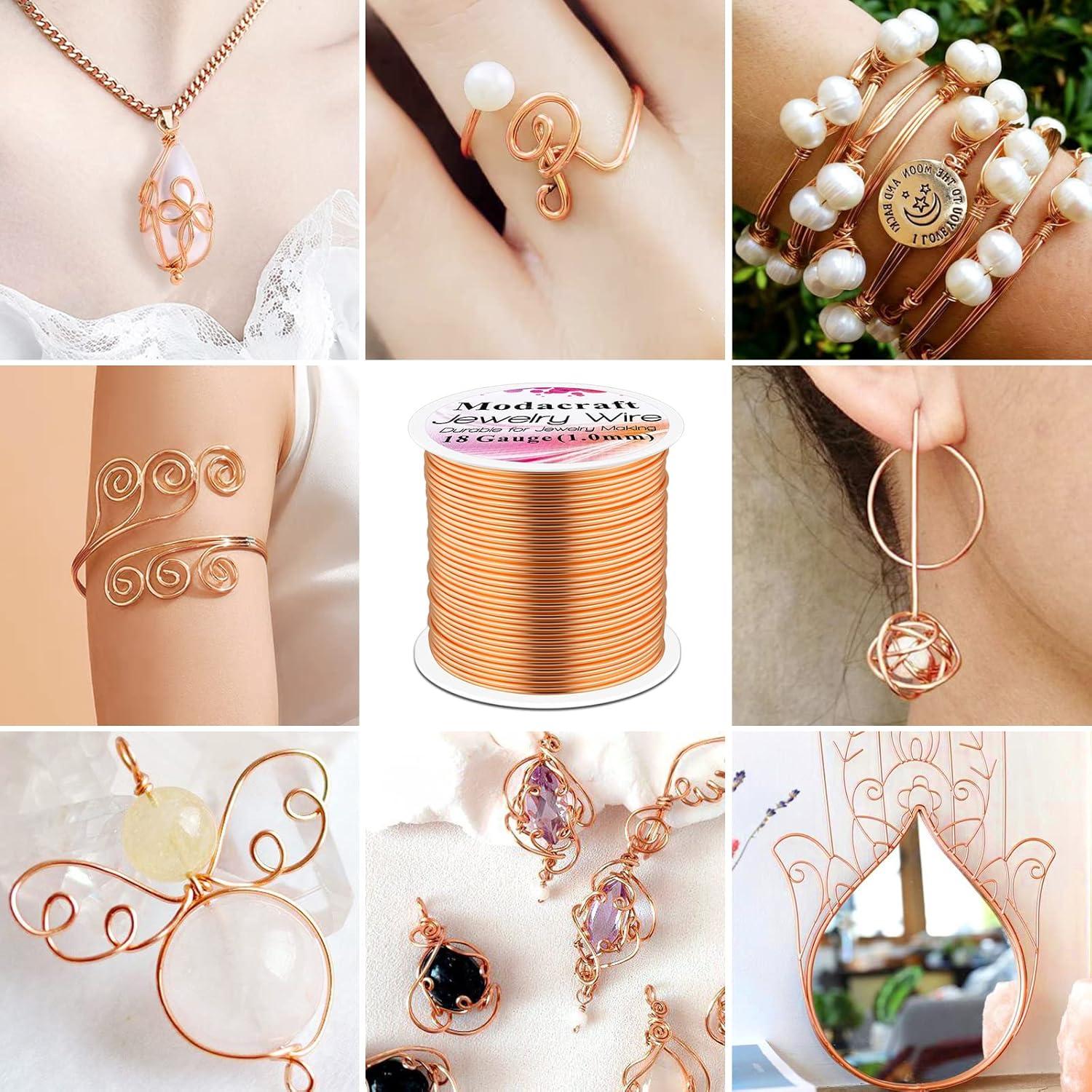 Modacraft Alambre de Cobre 18 Calibres 20 m y Alicates 4 en 1