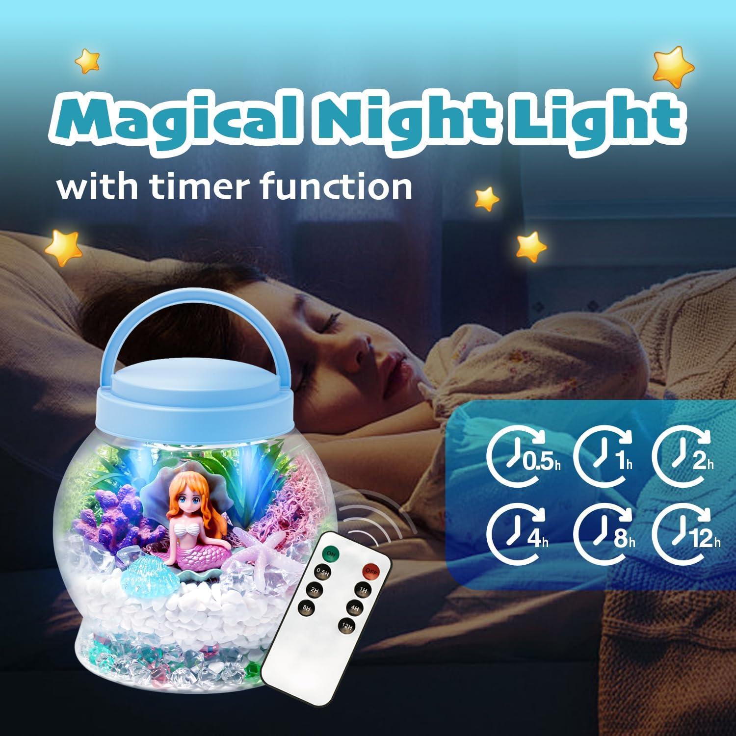 Kit de Terrario Iluminado Hasviey para Niñas 3+ Años