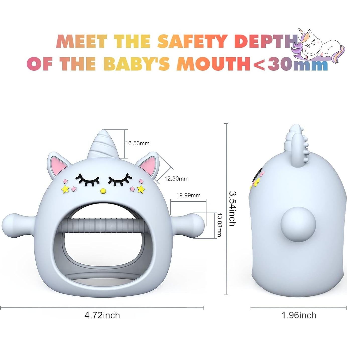 Mordedor para Bebés Unicornio Tinabless Silicona 0-12 Meses