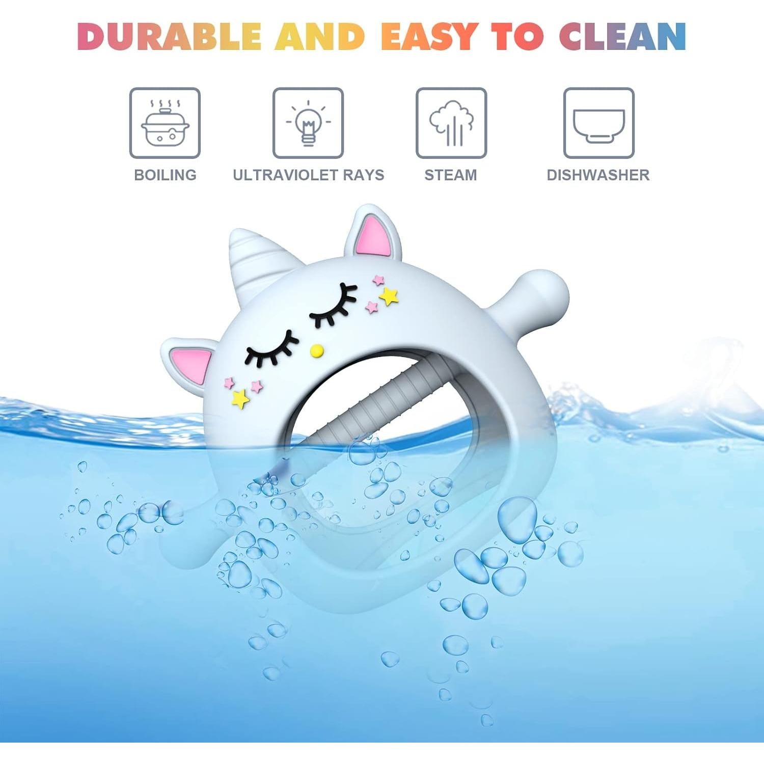 Mordedor para Bebés Unicornio Tinabless Silicona 0-12 Meses