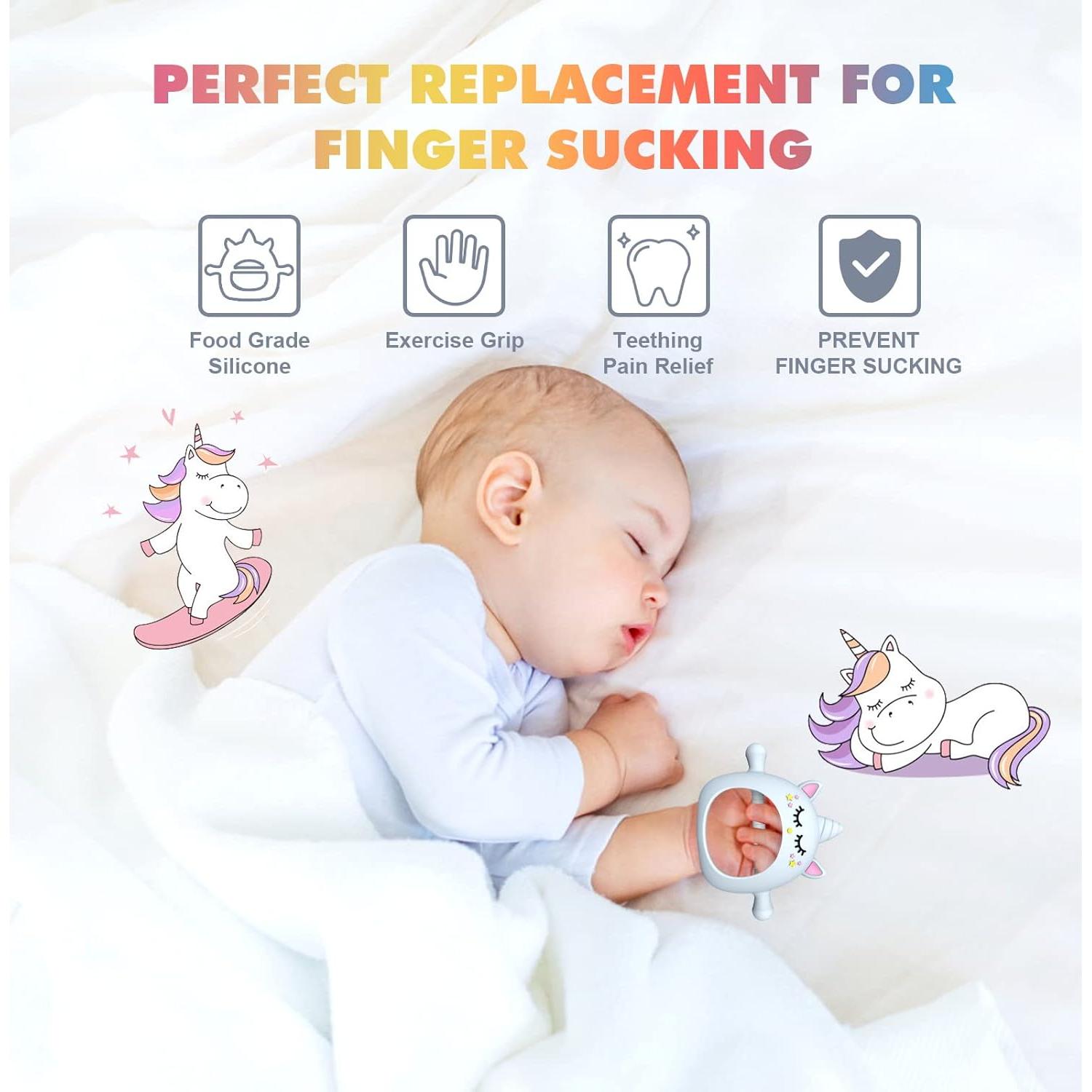 Mordedor para Bebés Unicornio Tinabless Silicona 0-12 Meses