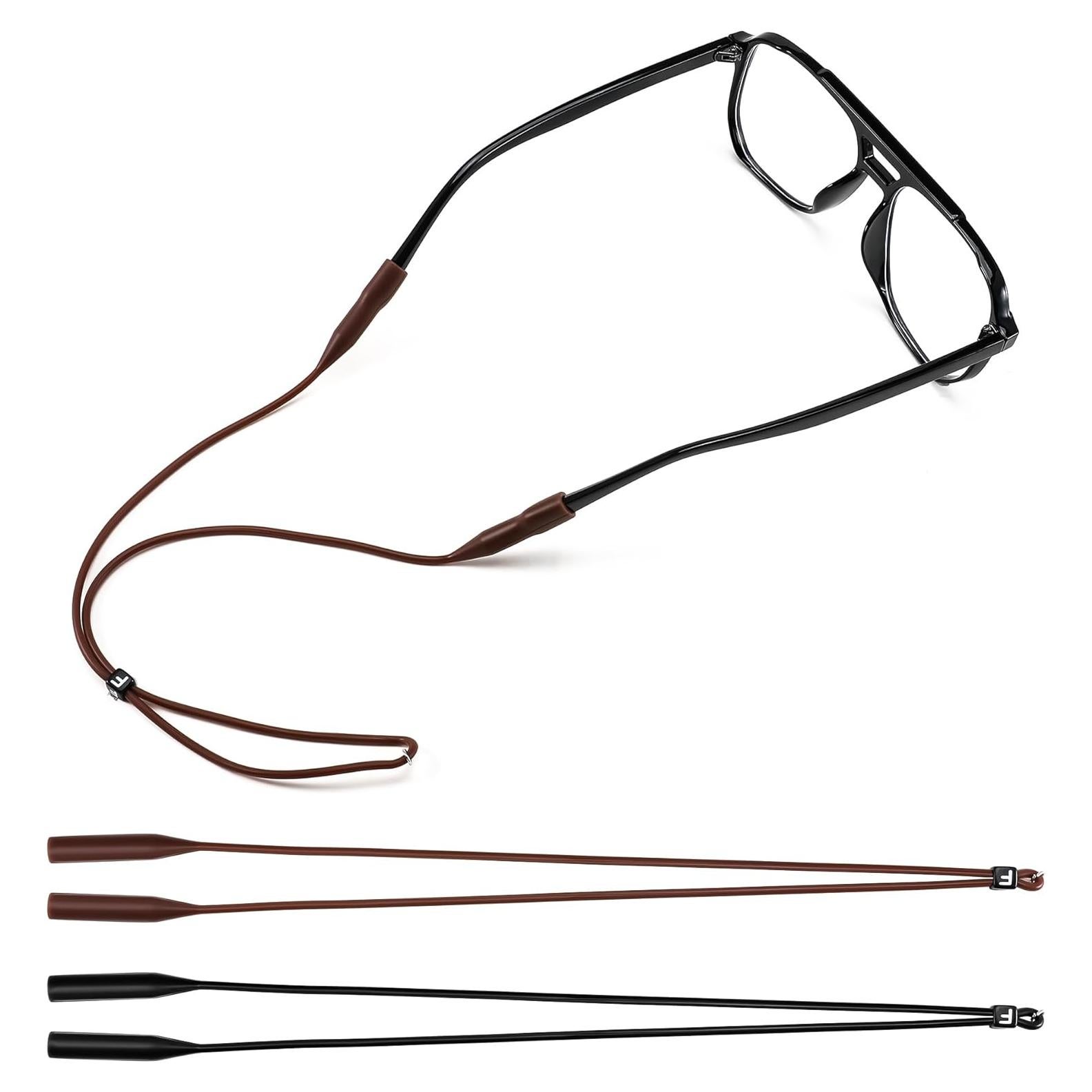 Correa de Silicona Elástica Feisedy para Gafas - 2 Paquetes