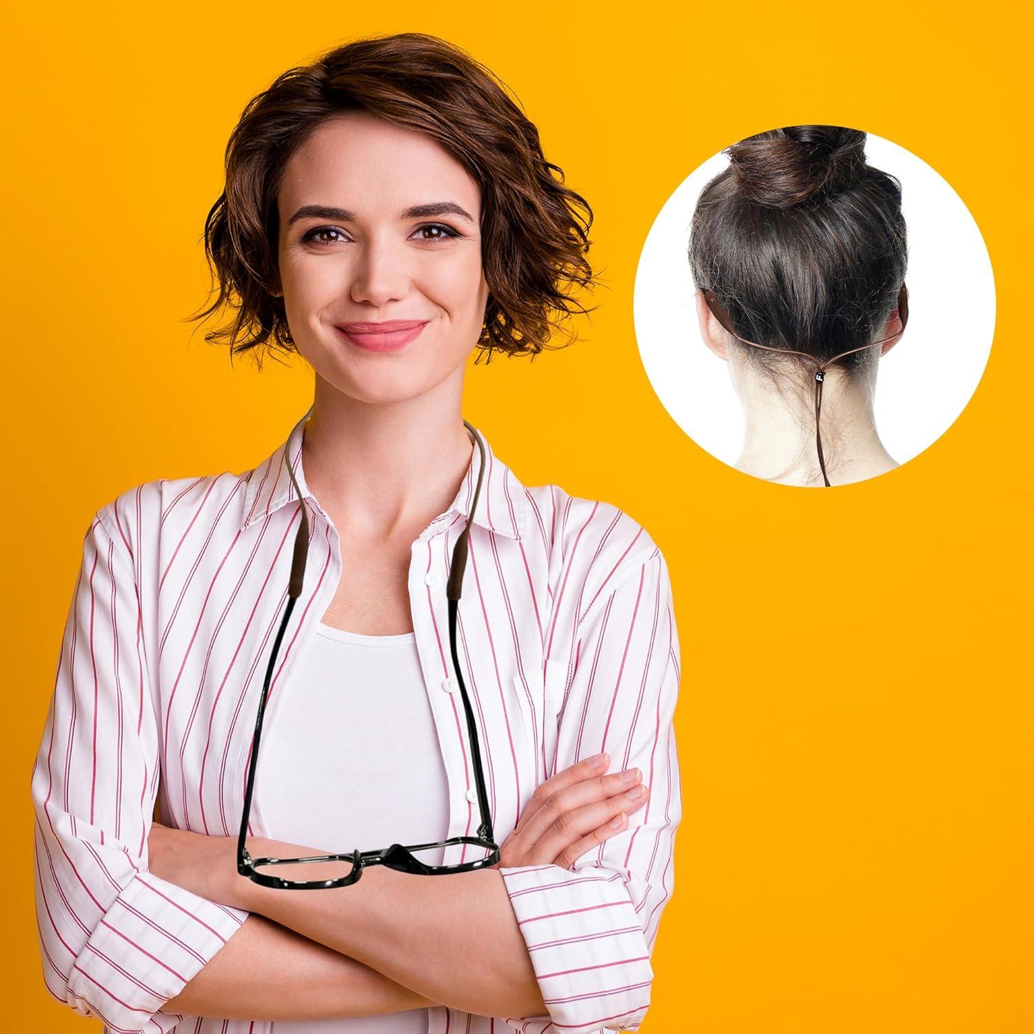 Correa de Silicona Elástica Feisedy para Gafas - 2 Paquetes