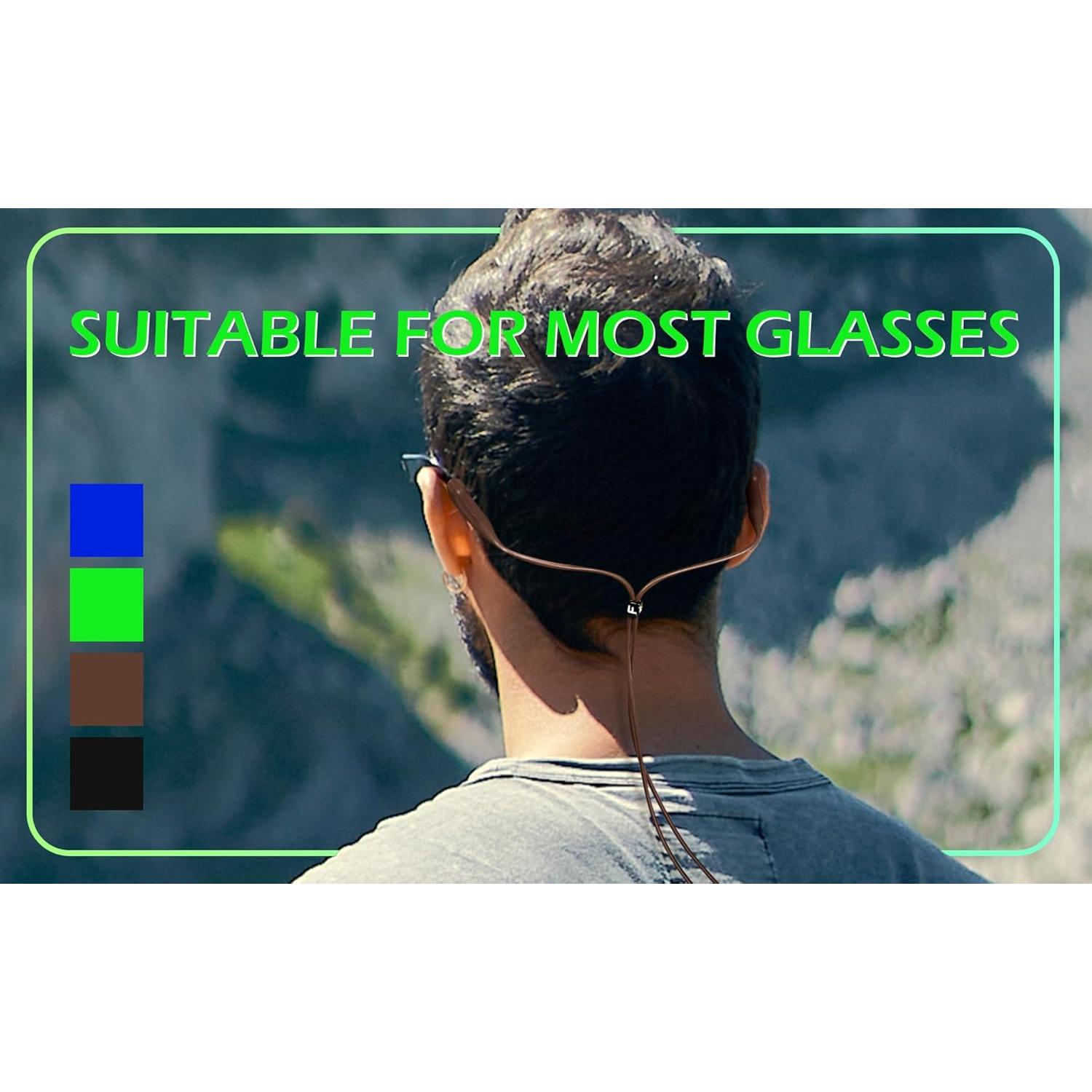 Correa de Silicona Elástica Feisedy para Gafas - 2 Paquetes