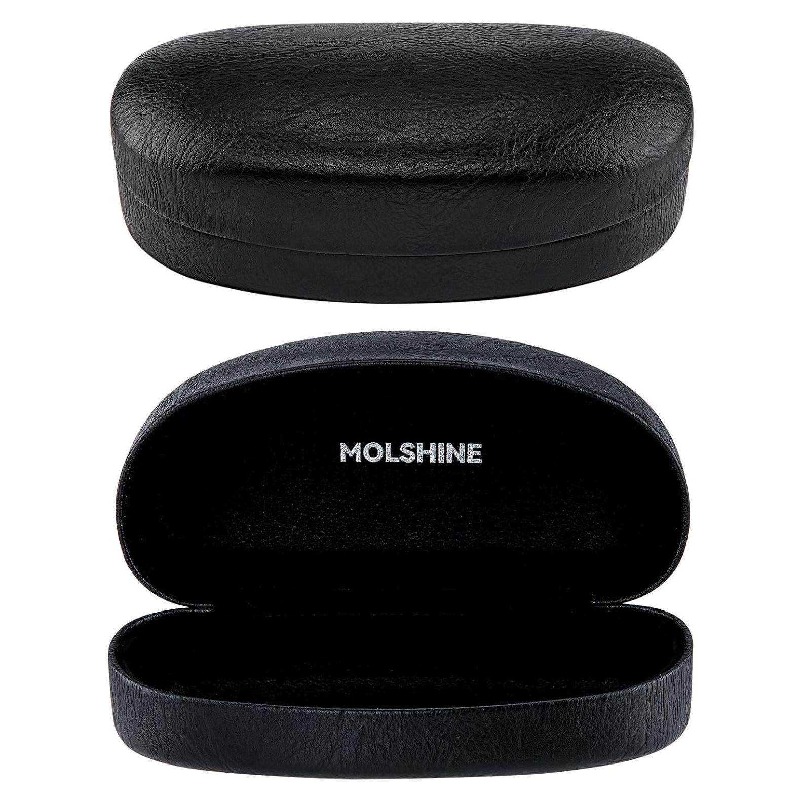 Funda Dura para Gafas de Sol Molshine - Tamaño Universal, Negro
