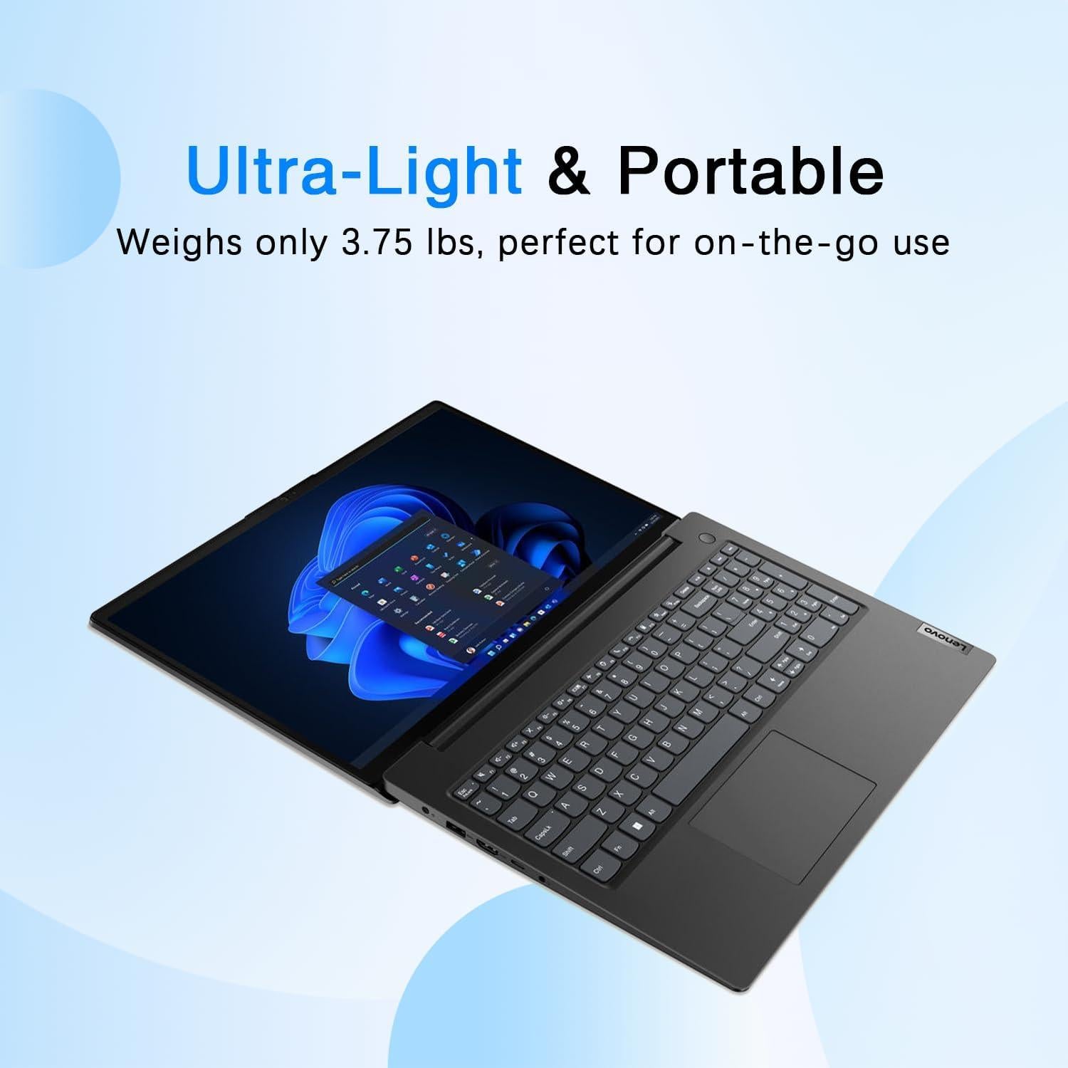 Laptop Lenovo V15 | Intel Celeron 4 núcleos | 16GB RAM | 1TB SSD | 15.6" FHD | Windows 11 Pro