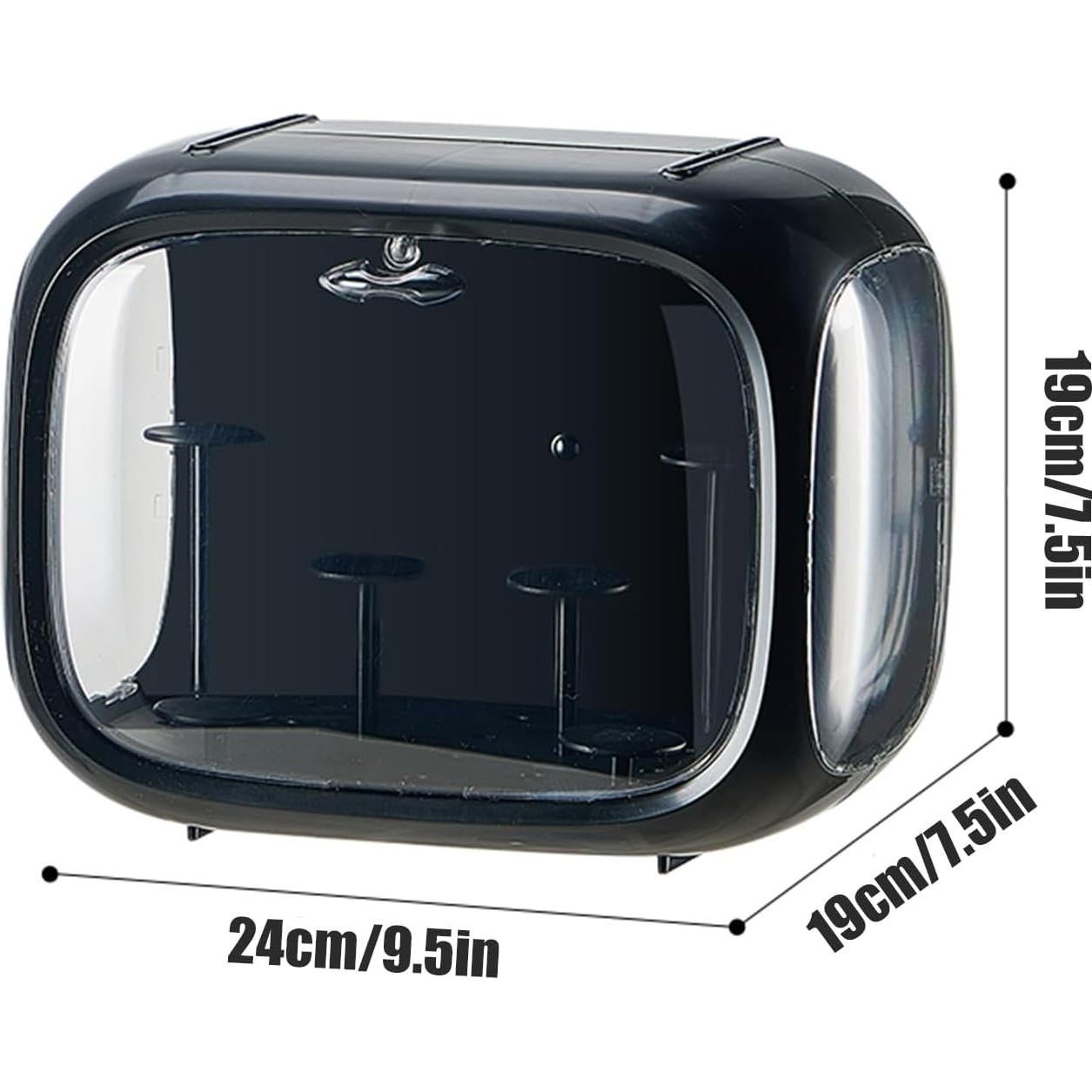 Caja de exhibición acrílica WMM con luz ajustable 24.1x15.2cm