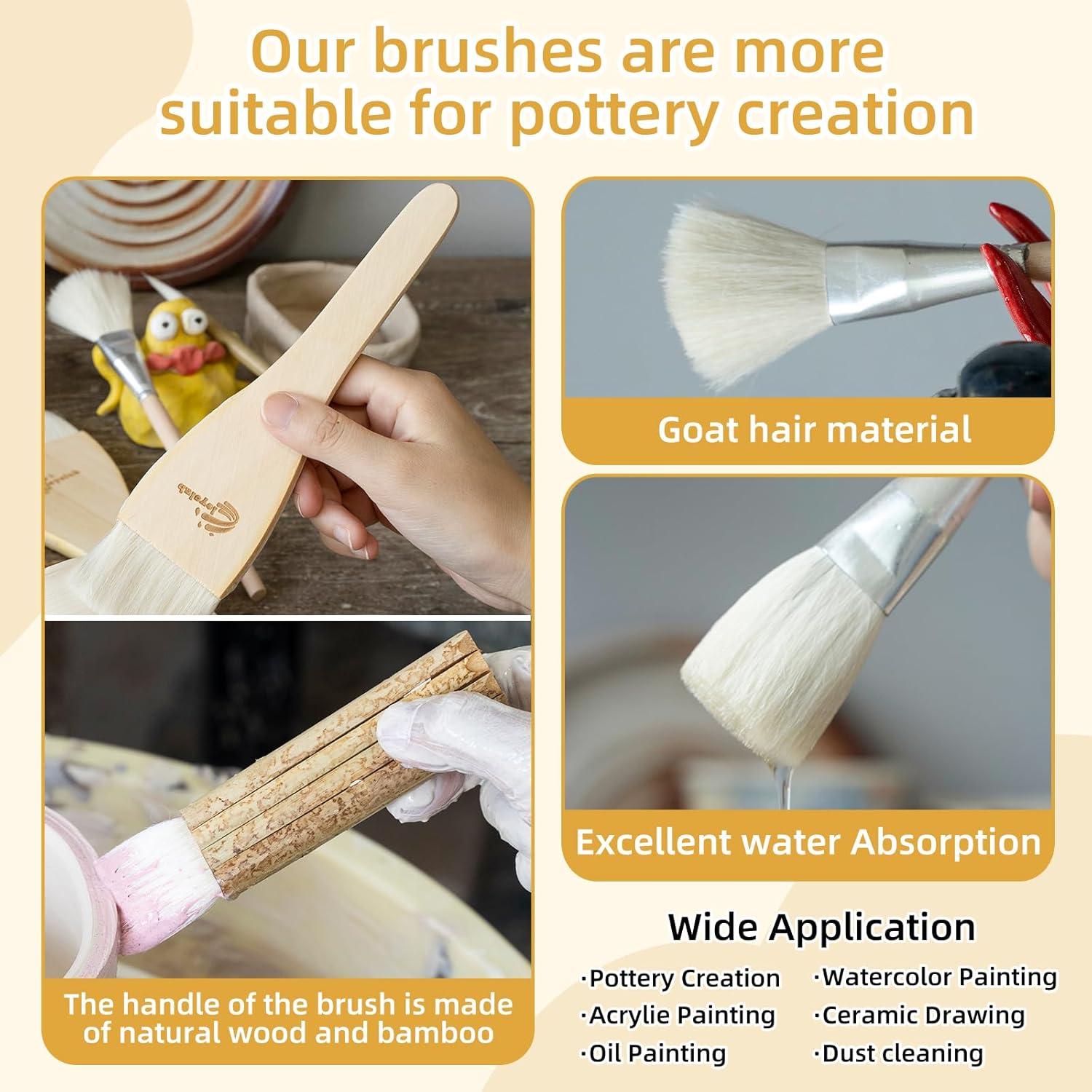 Set de 10 Pinceles para Esmalte de Cerámica LEYCLUB