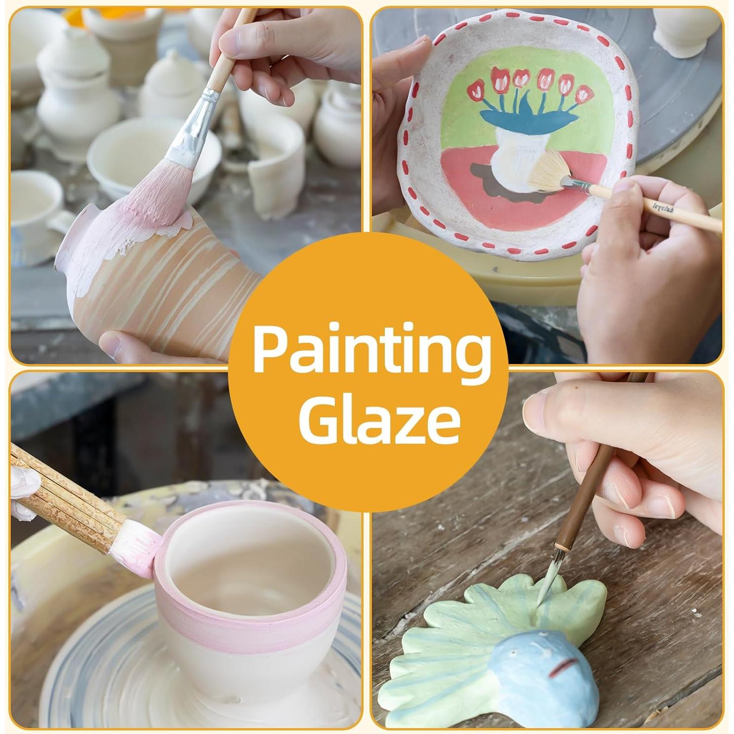 Set de 10 Pinceles para Esmalte de Cerámica LEYCLUB