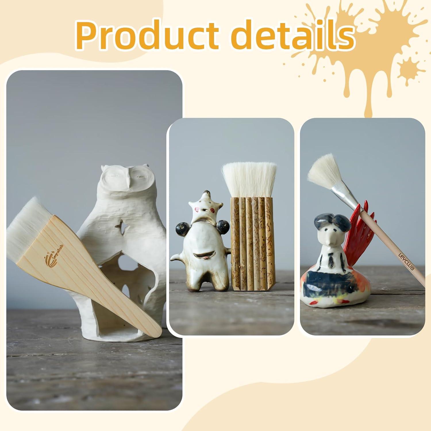 Set de 10 Pinceles para Esmalte de Cerámica LEYCLUB