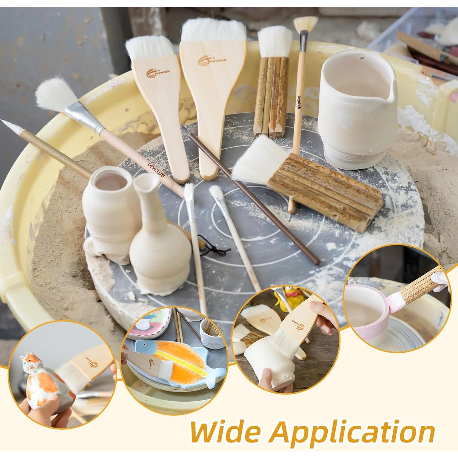 Set de 10 Pinceles para Esmalte de Cerámica LEYCLUB