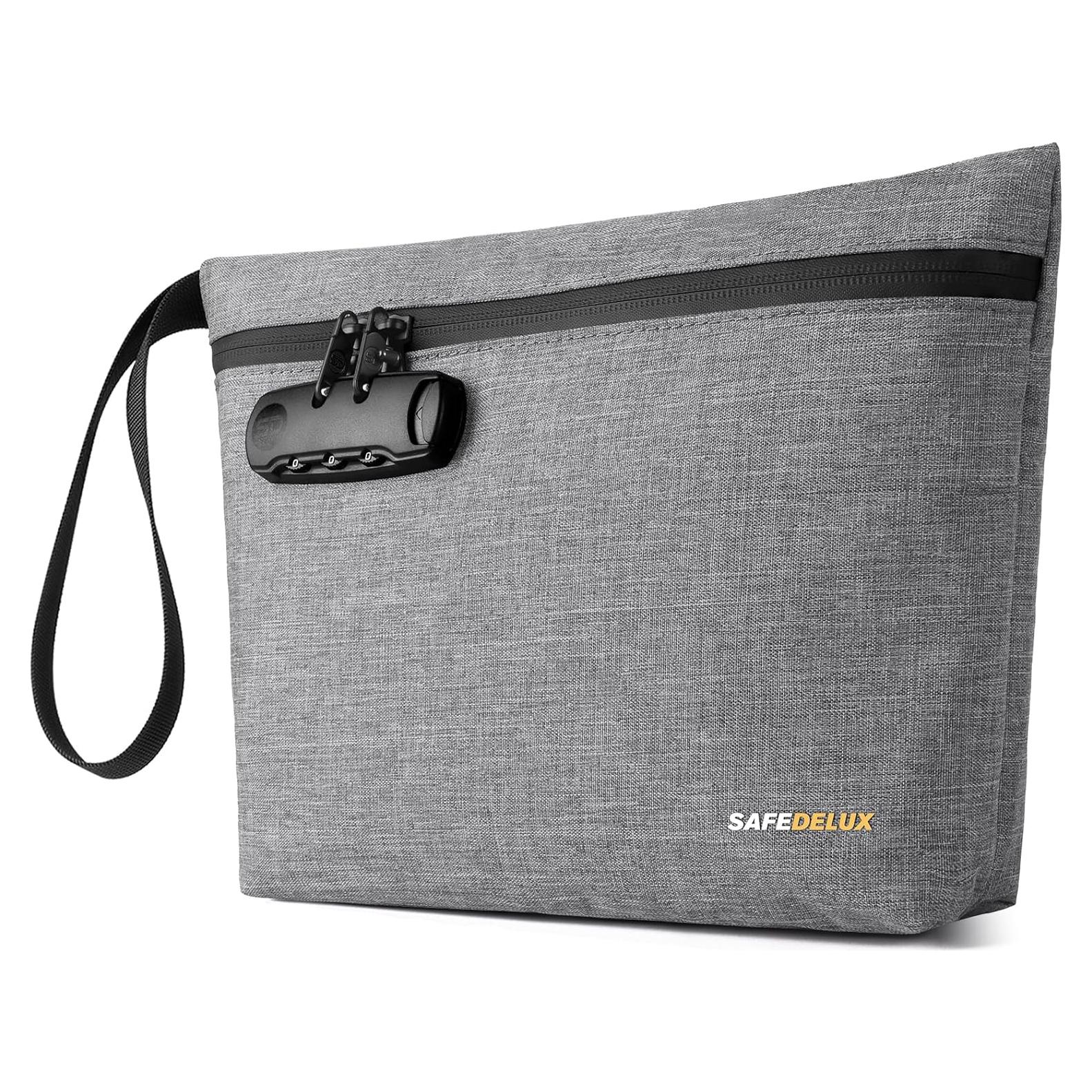 Bolsa a Prueba de Olores SafeDelux con Cerradura - Gris