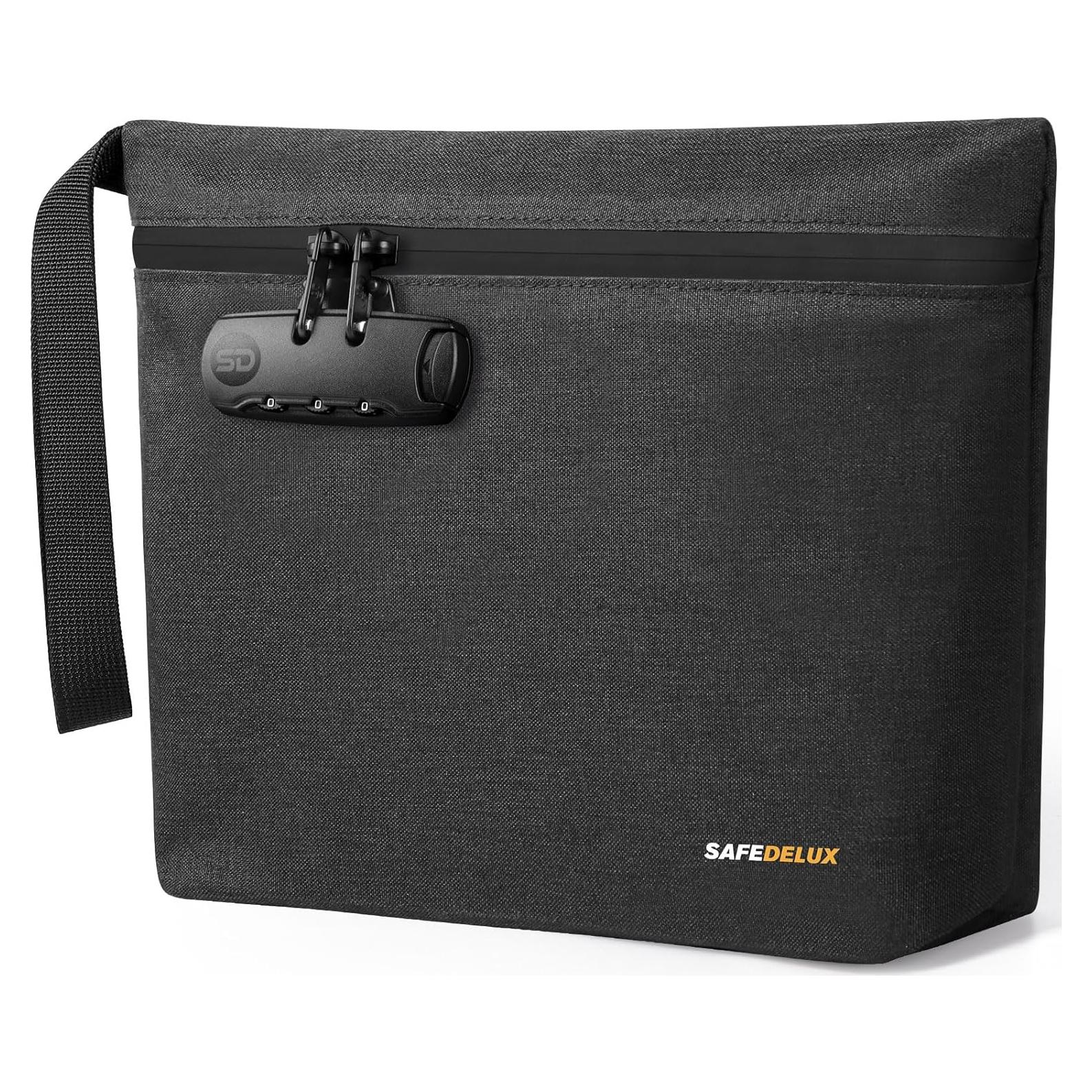 Bolsa a Prueba de Olores SafeDelux con Cerradura - Negra